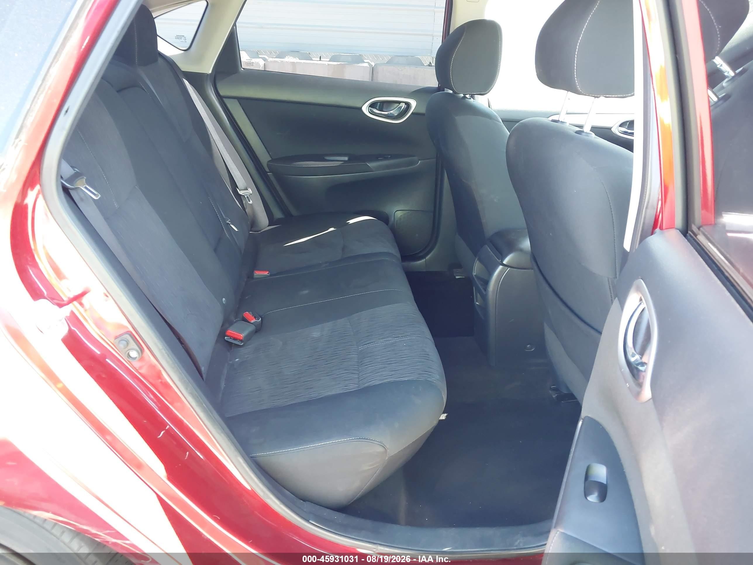 2015 Nissan Sentra S/sv/sr/sl Red vin: 3N1AB7AP7FY306293