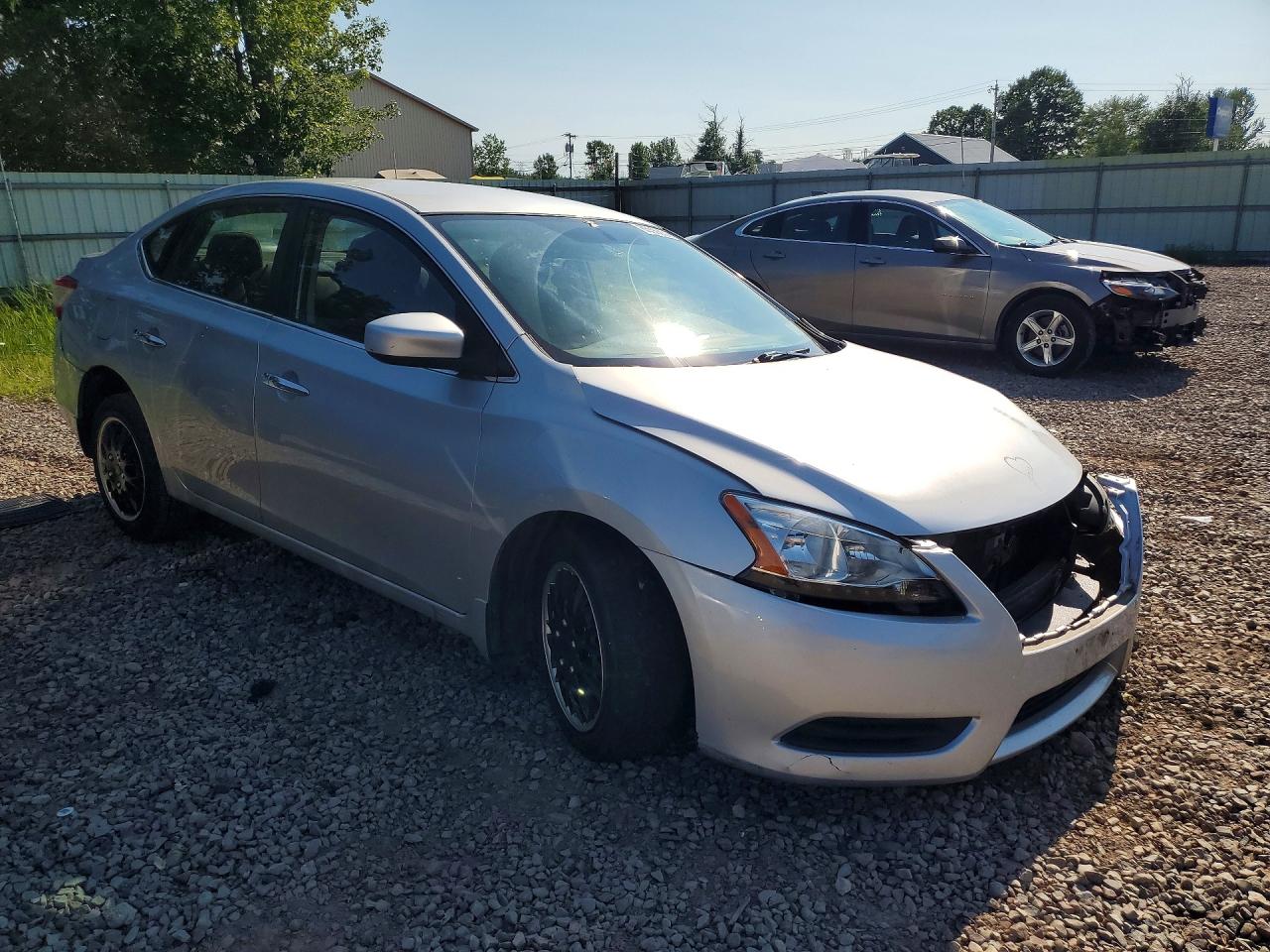 2015 Nissan Sentra S Gray vin: 3N1AB7AP7FY318959