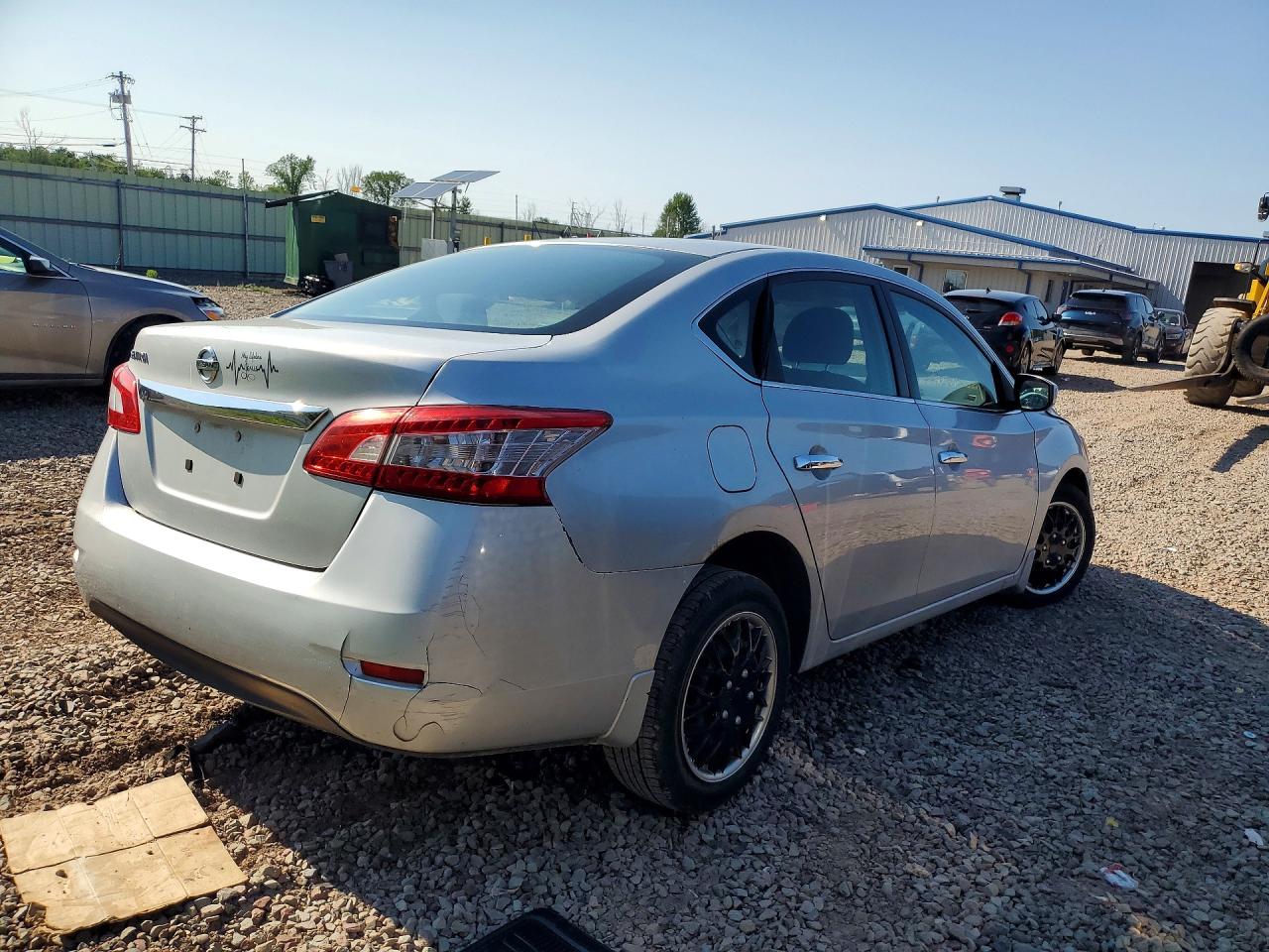 2015 Nissan Sentra S Gray vin: 3N1AB7AP7FY318959