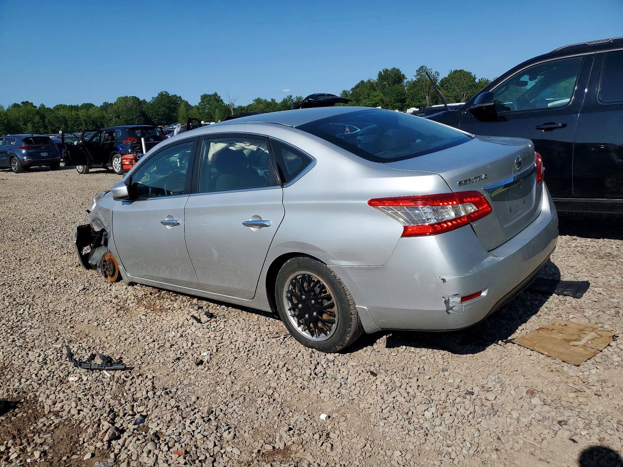 2015 Nissan Sentra S Gray vin: 3N1AB7AP7FY318959