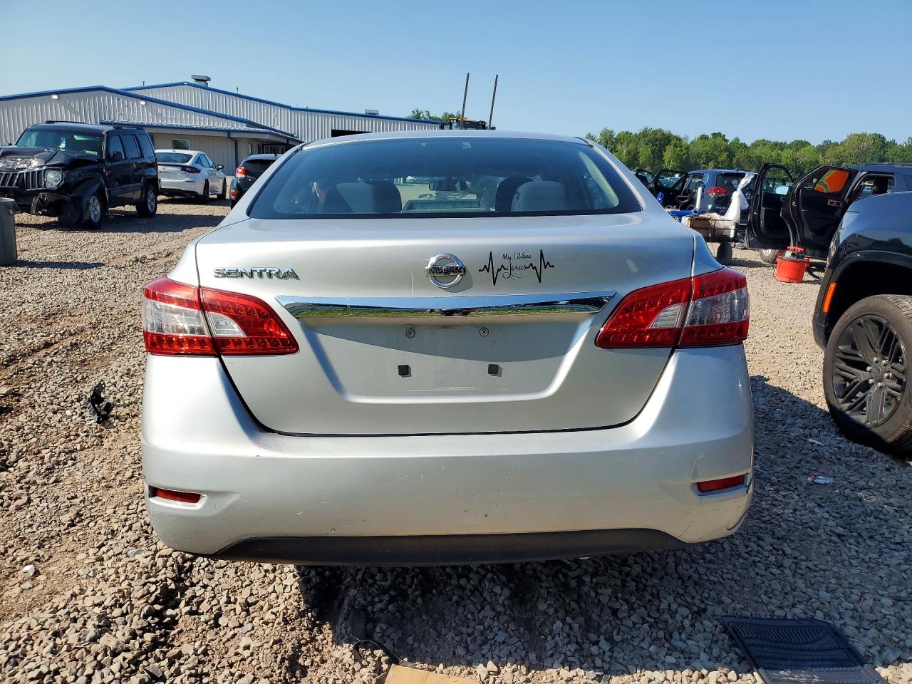 2015 Nissan Sentra S Gray vin: 3N1AB7AP7FY318959