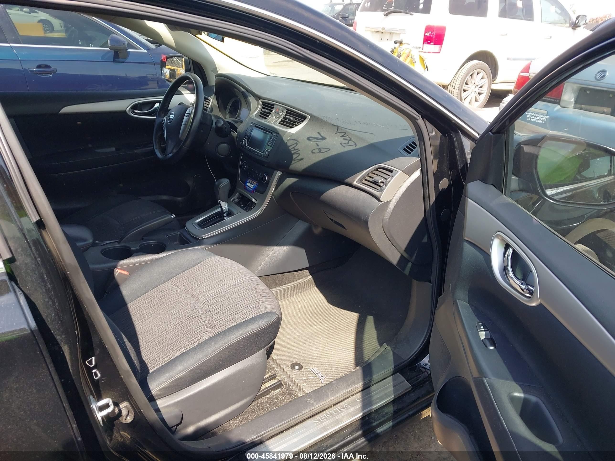 2015 Nissan Sentra Sv Black vin: 3N1AB7AP7FY319867