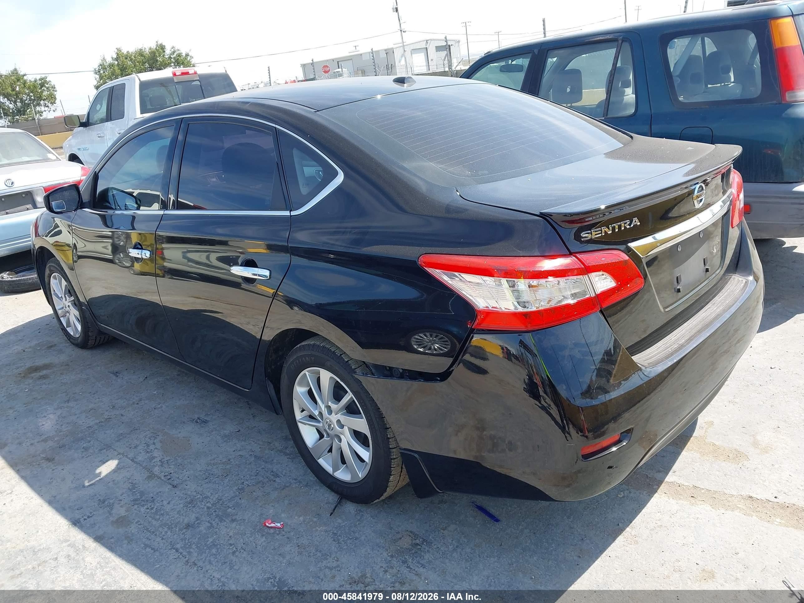 2015 Nissan Sentra Sv Black vin: 3N1AB7AP7FY319867