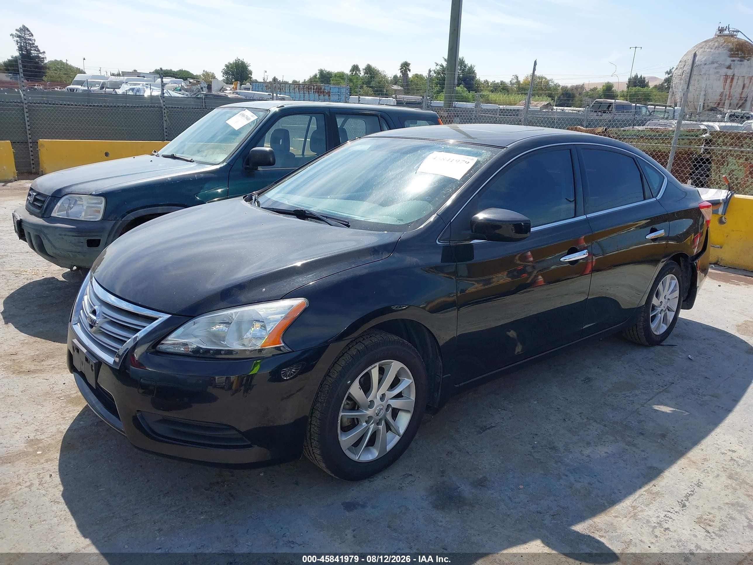 2015 Nissan Sentra Sv Black vin: 3N1AB7AP7FY319867