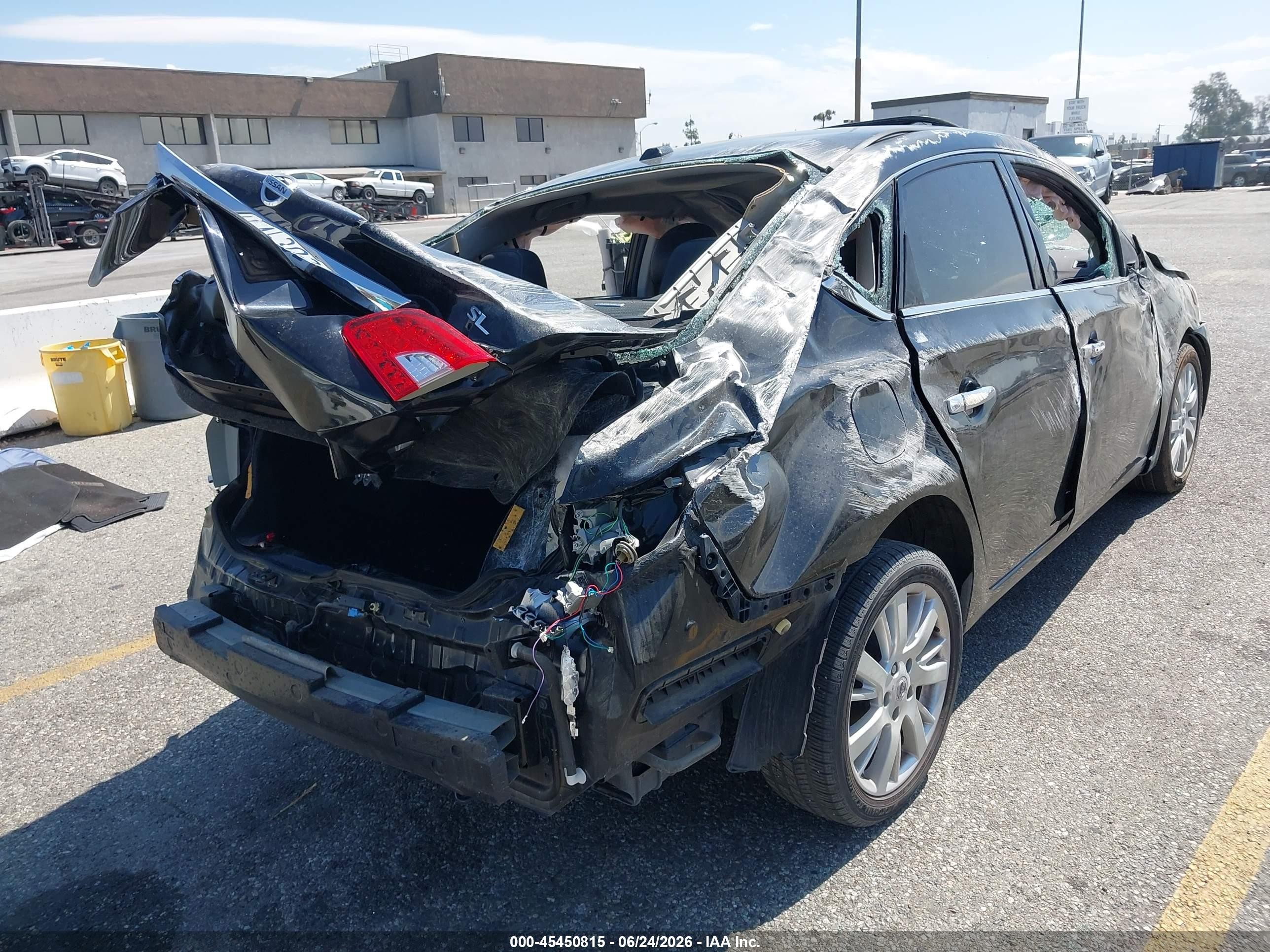 2015 Nissan Sentra Sl Black vin: 3N1AB7AP7FY328004