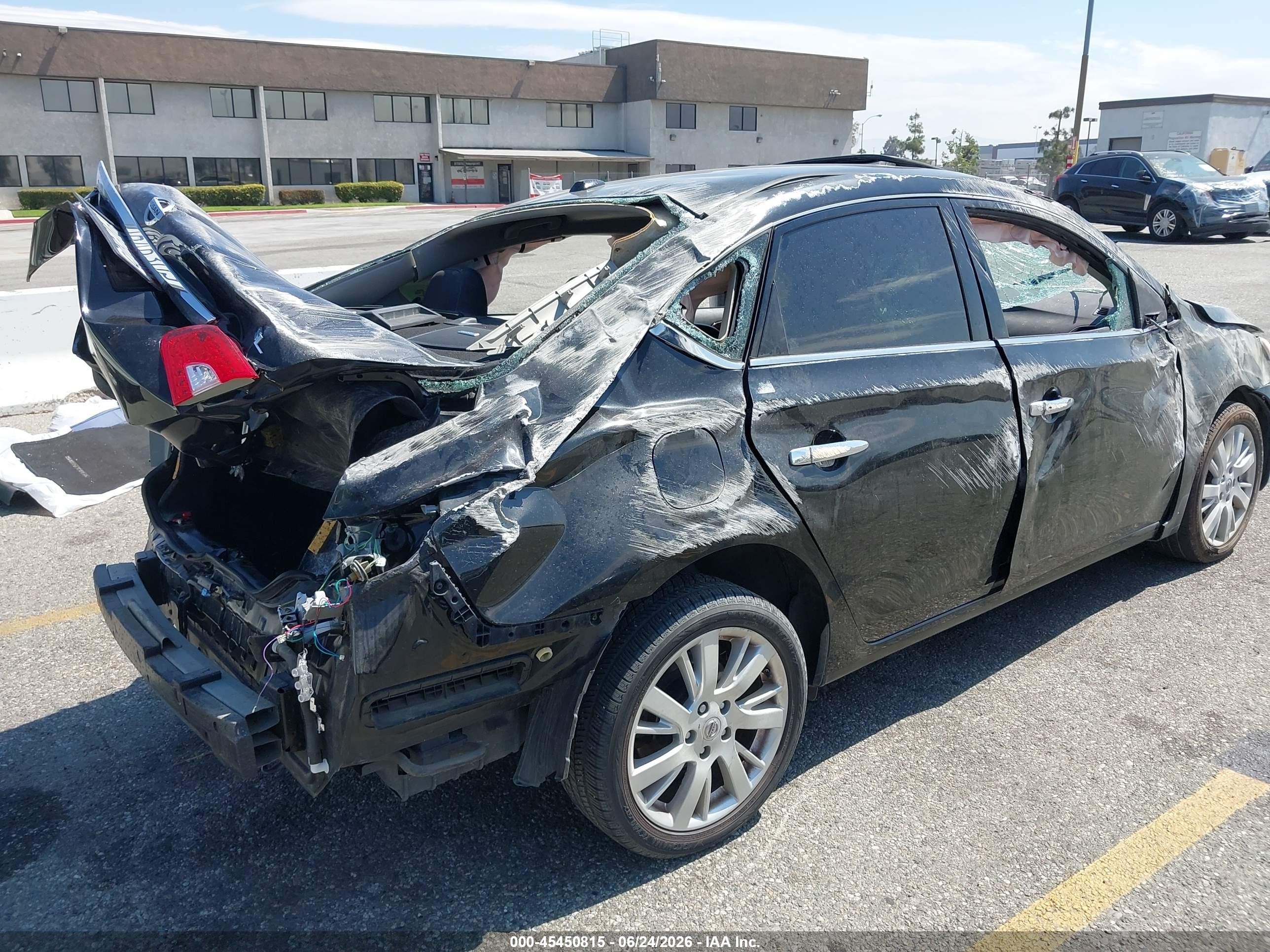 2015 Nissan Sentra Sl Black vin: 3N1AB7AP7FY328004
