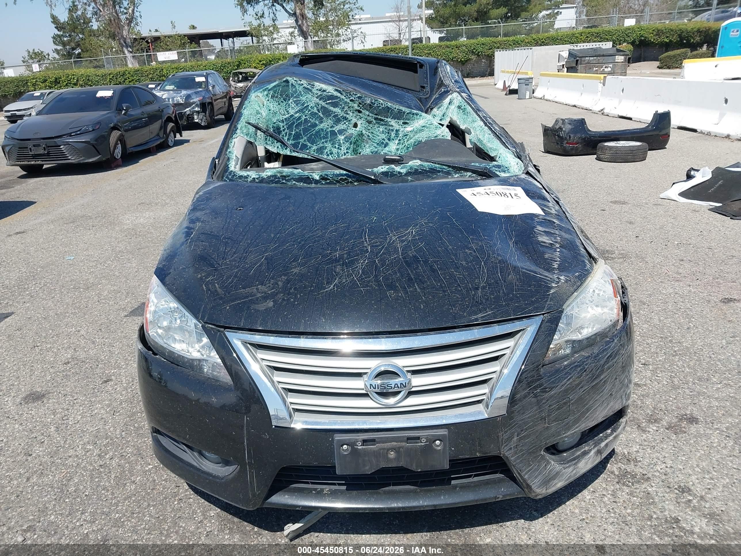 2015 Nissan Sentra Sl Black vin: 3N1AB7AP7FY328004