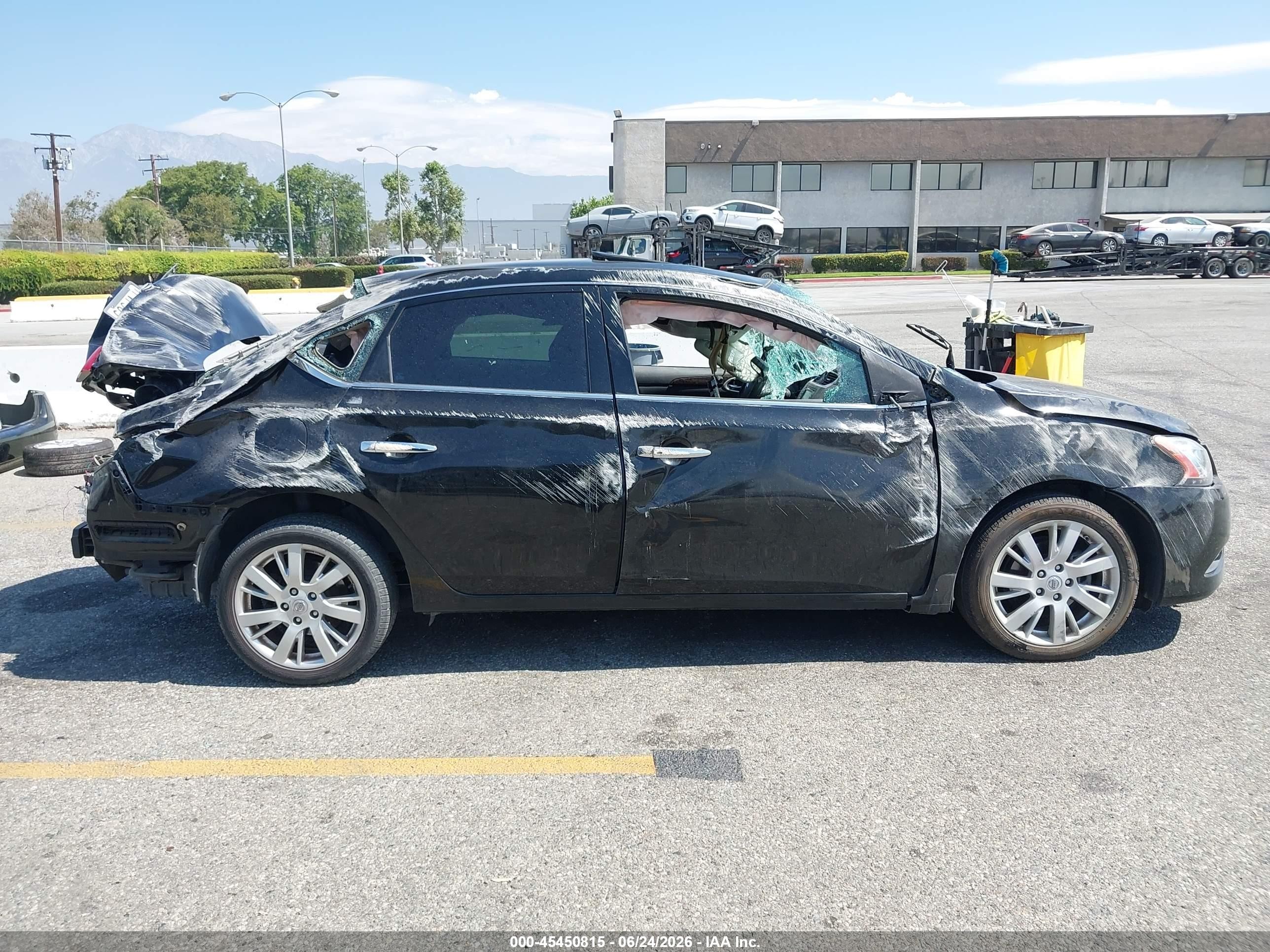 2015 Nissan Sentra Sl Black vin: 3N1AB7AP7FY328004
