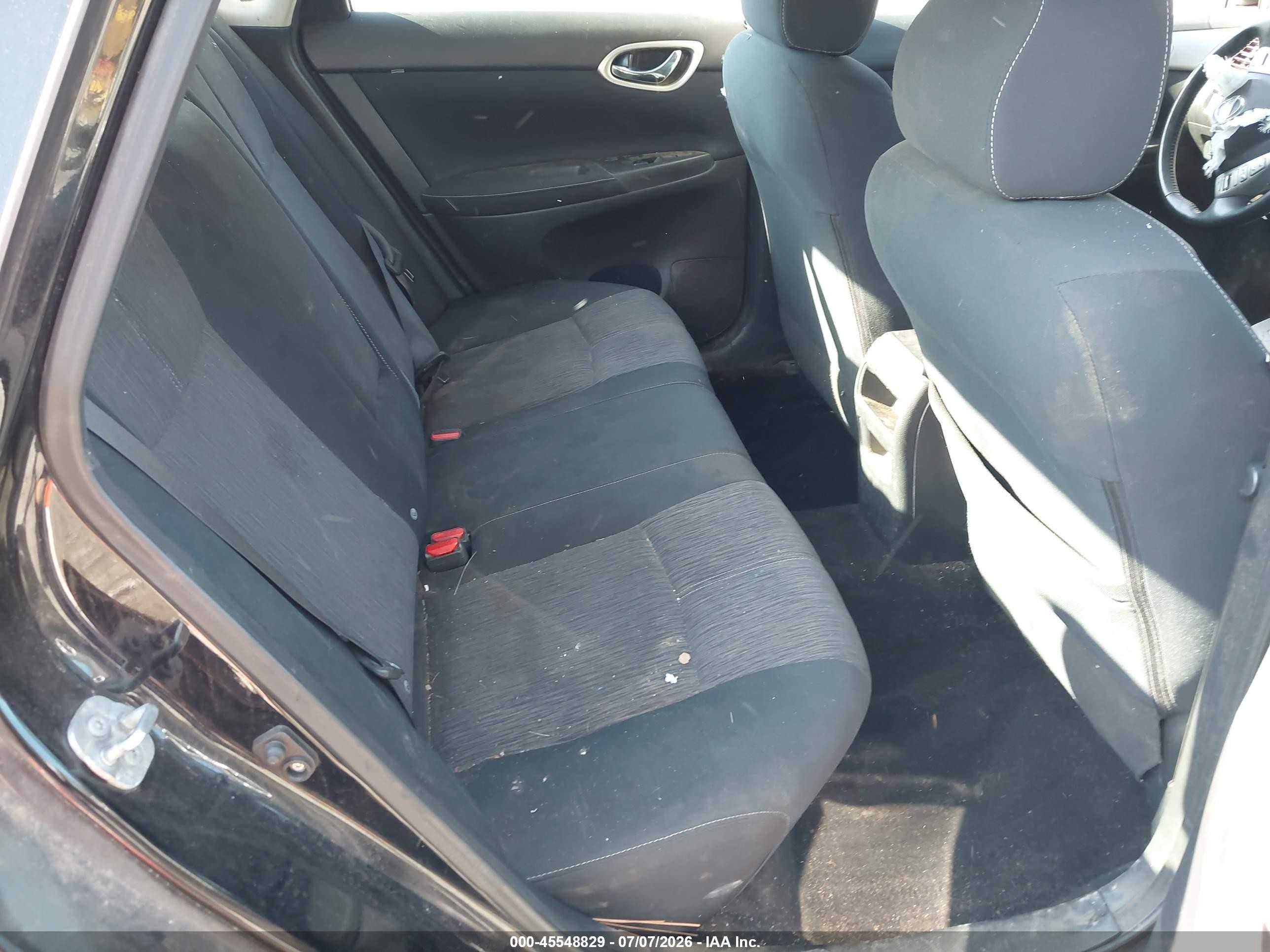 2015 Nissan Sentra Sv Black vin: 3N1AB7AP7FY330545