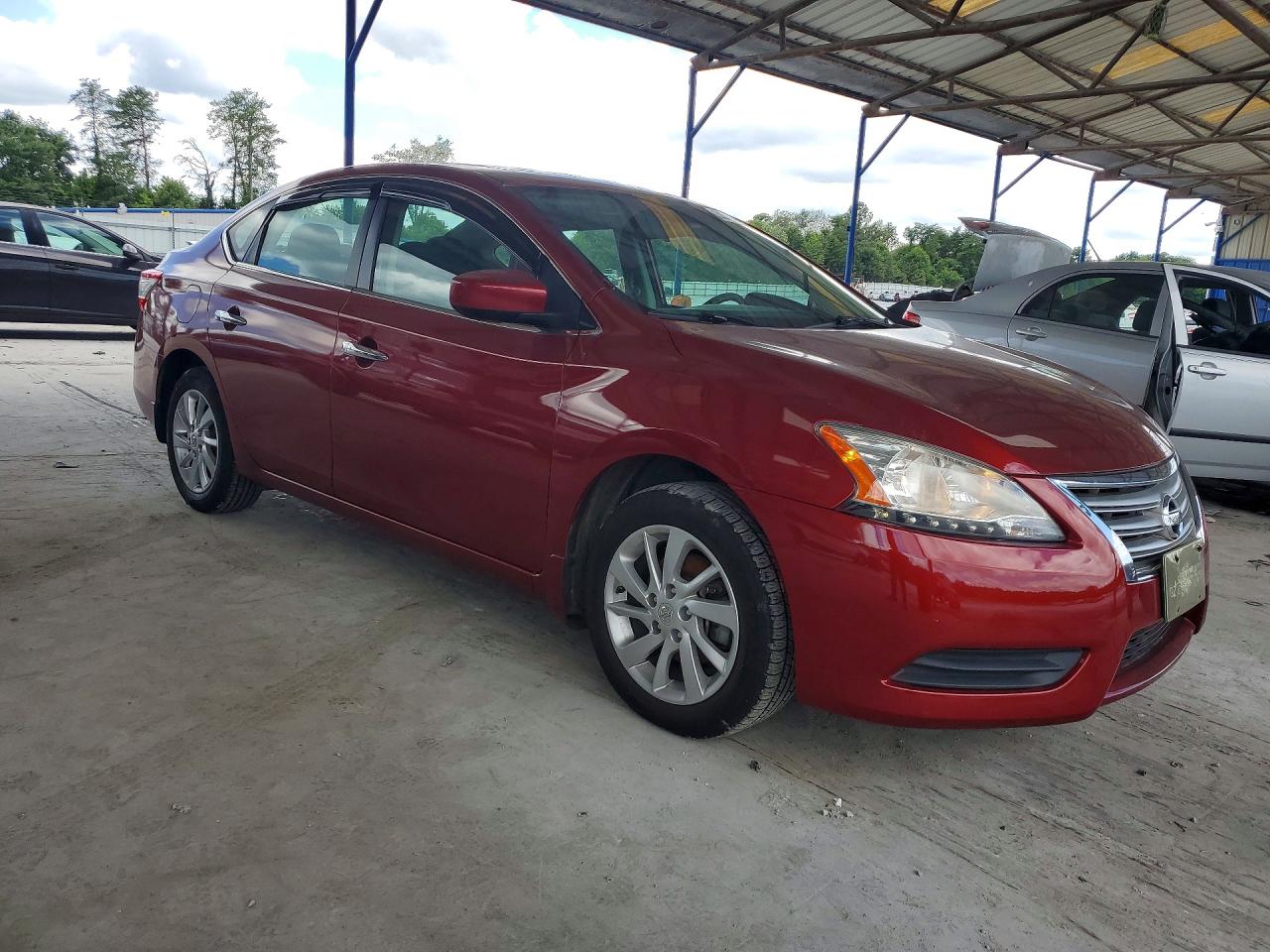 2015 Nissan Sentra Sv Red vin: 3N1AB7AP7FY333090