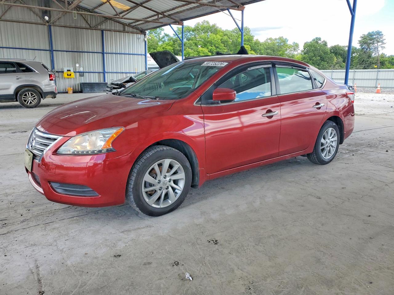 2015 Nissan Sentra Sv Red vin: 3N1AB7AP7FY333090