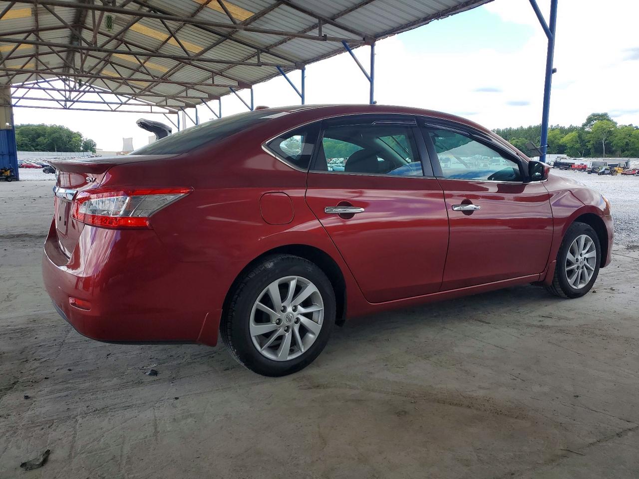 2015 Nissan Sentra Sv Red vin: 3N1AB7AP7FY333090