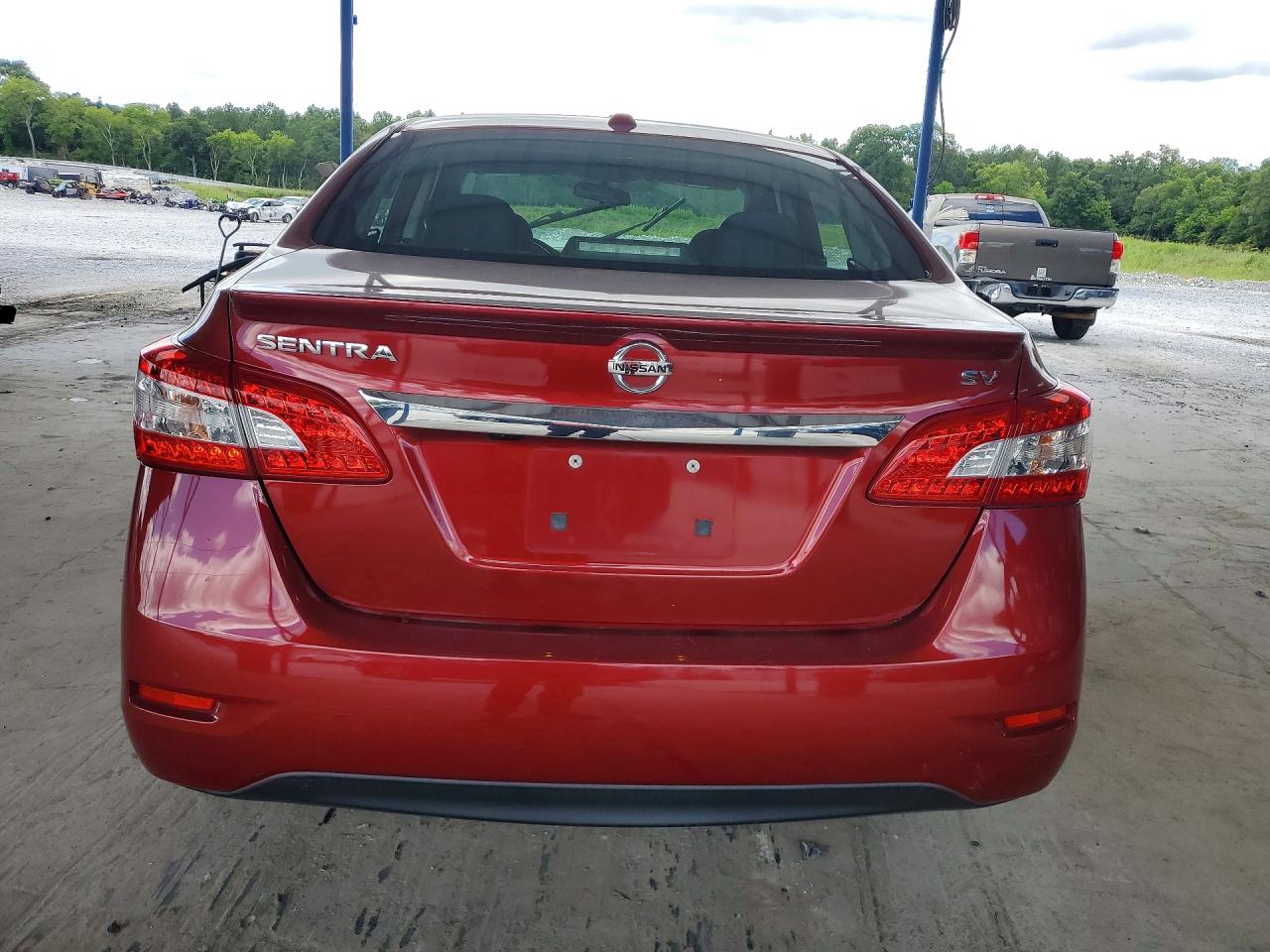 2015 Nissan Sentra Sv Red vin: 3N1AB7AP7FY333090