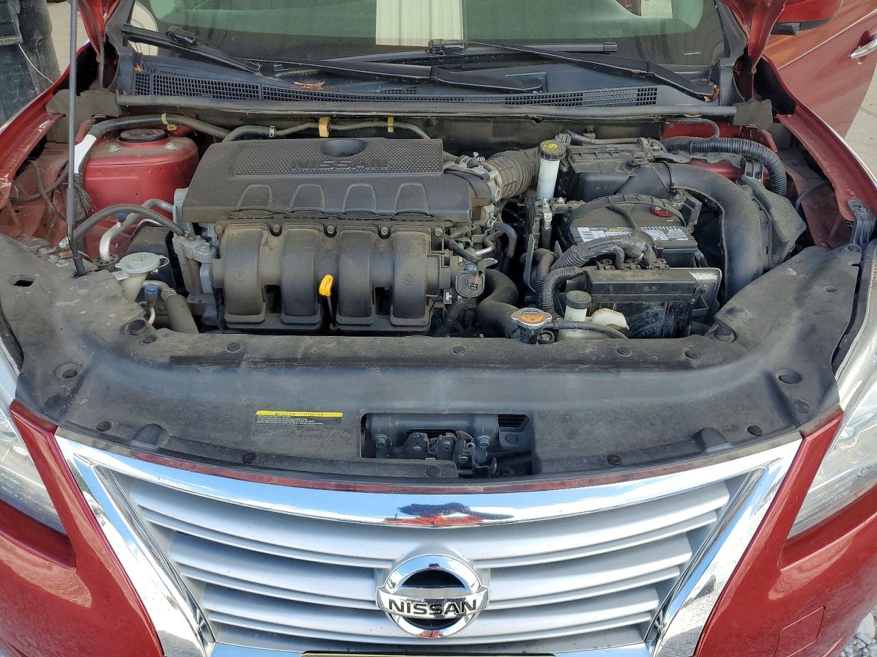 2015 Nissan Sentra Sv Red vin: 3N1AB7AP7FY333090