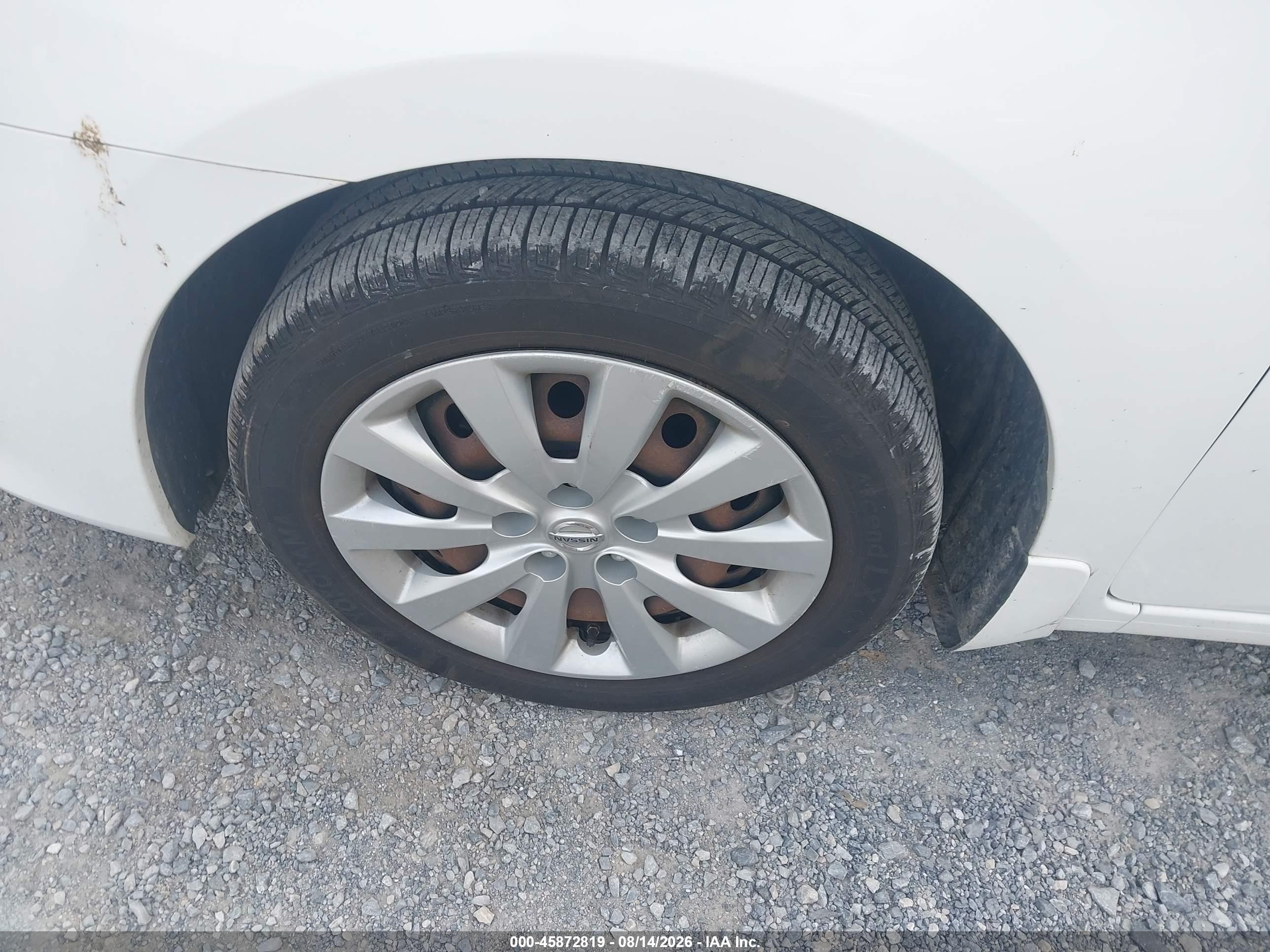 2015 Nissan Sentra S White vin: 3N1AB7AP7FY339343