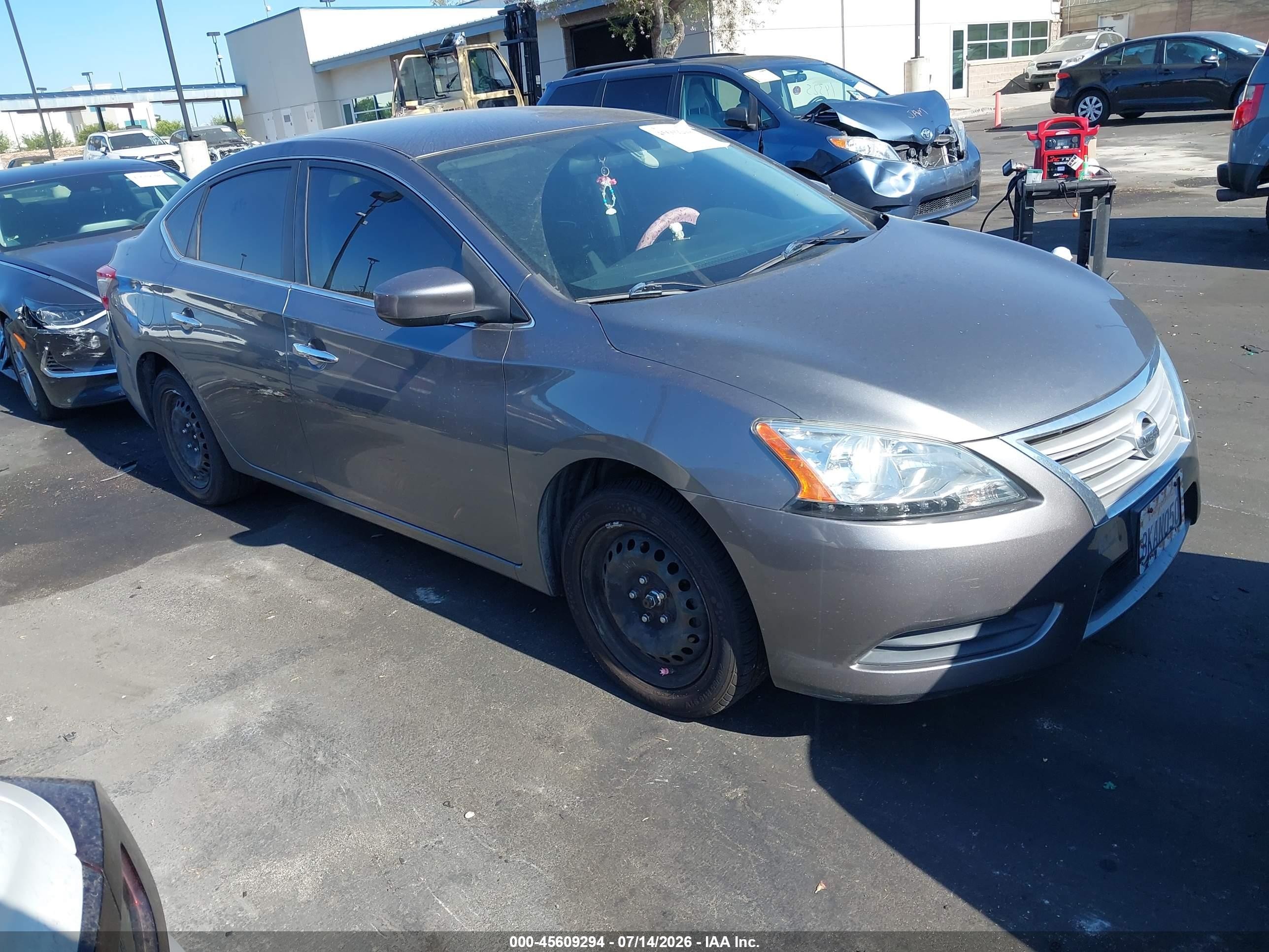 2015 Nissan Sentra S Gray vin: 3N1AB7AP7FY343764