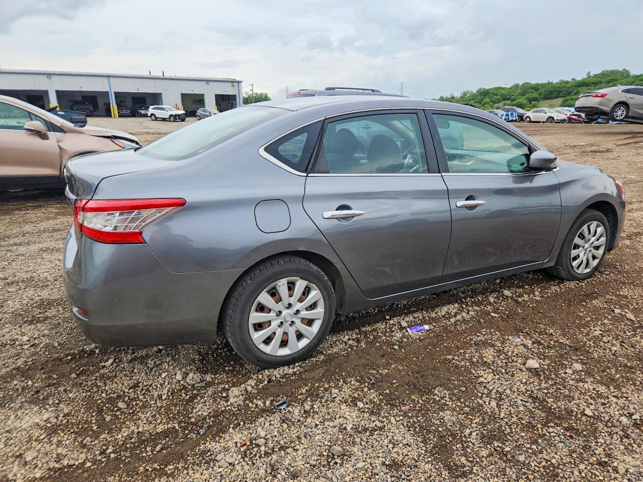 2015 Nissan Sentra S Silver vin: 3N1AB7AP7FY344106