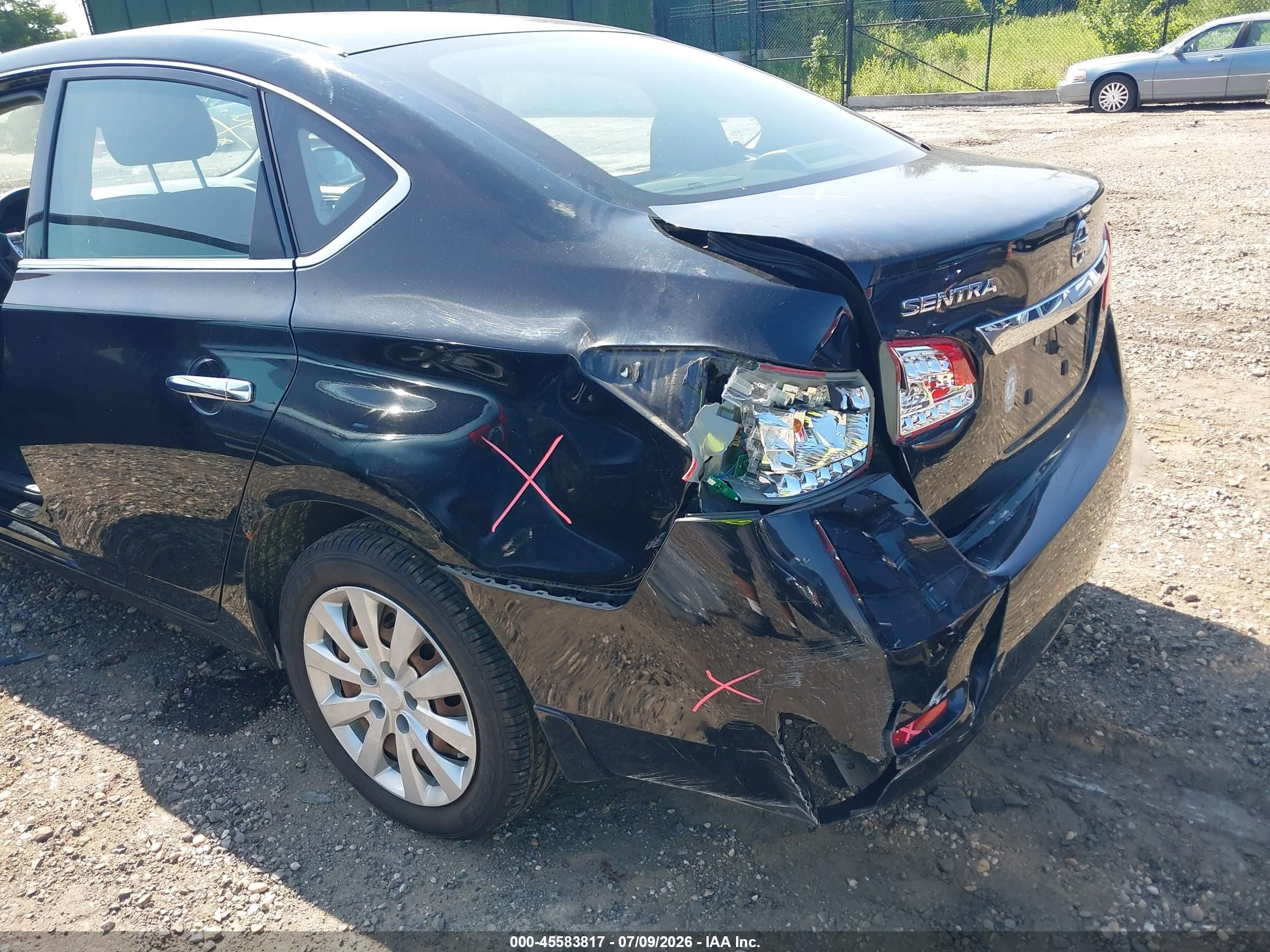 2015 Nissan Sentra S Black vin: 3N1AB7AP7FY346812