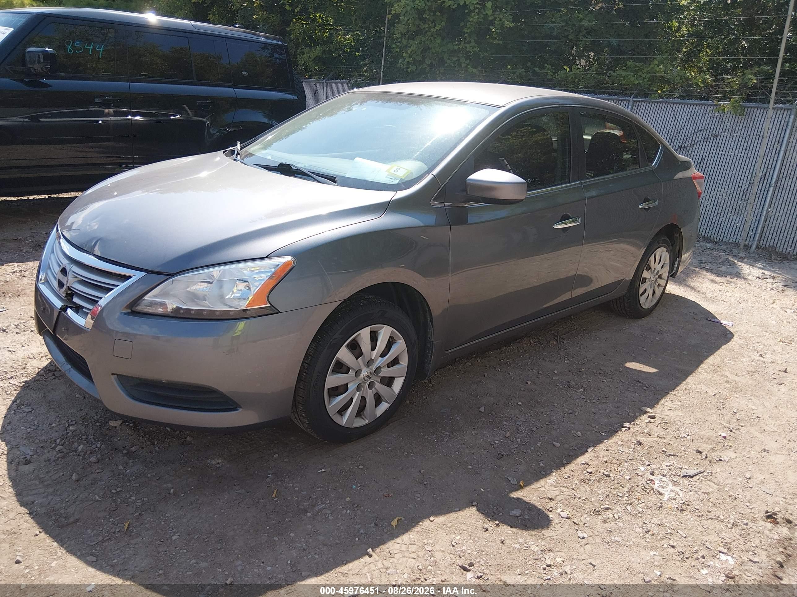 2015 Nissan Sentra S Gray vin: 3N1AB7AP7FY348172
