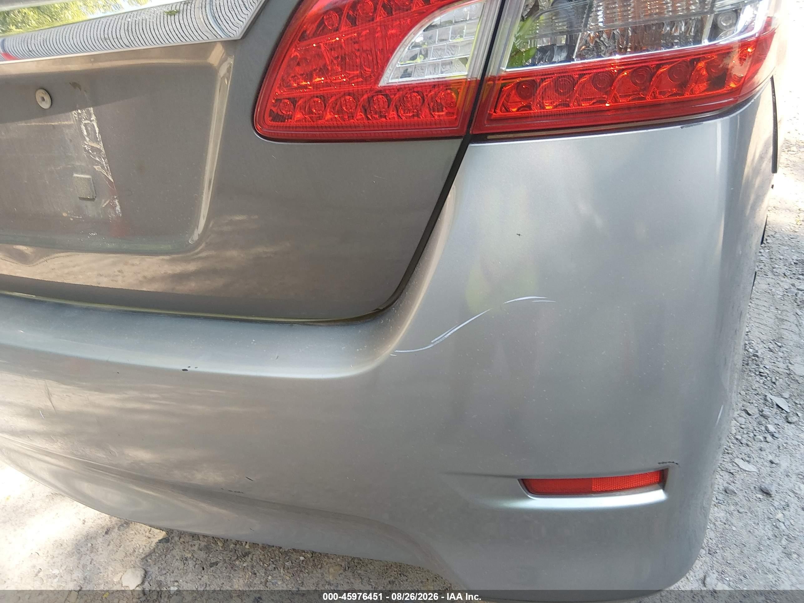 2015 Nissan Sentra S Gray vin: 3N1AB7AP7FY348172