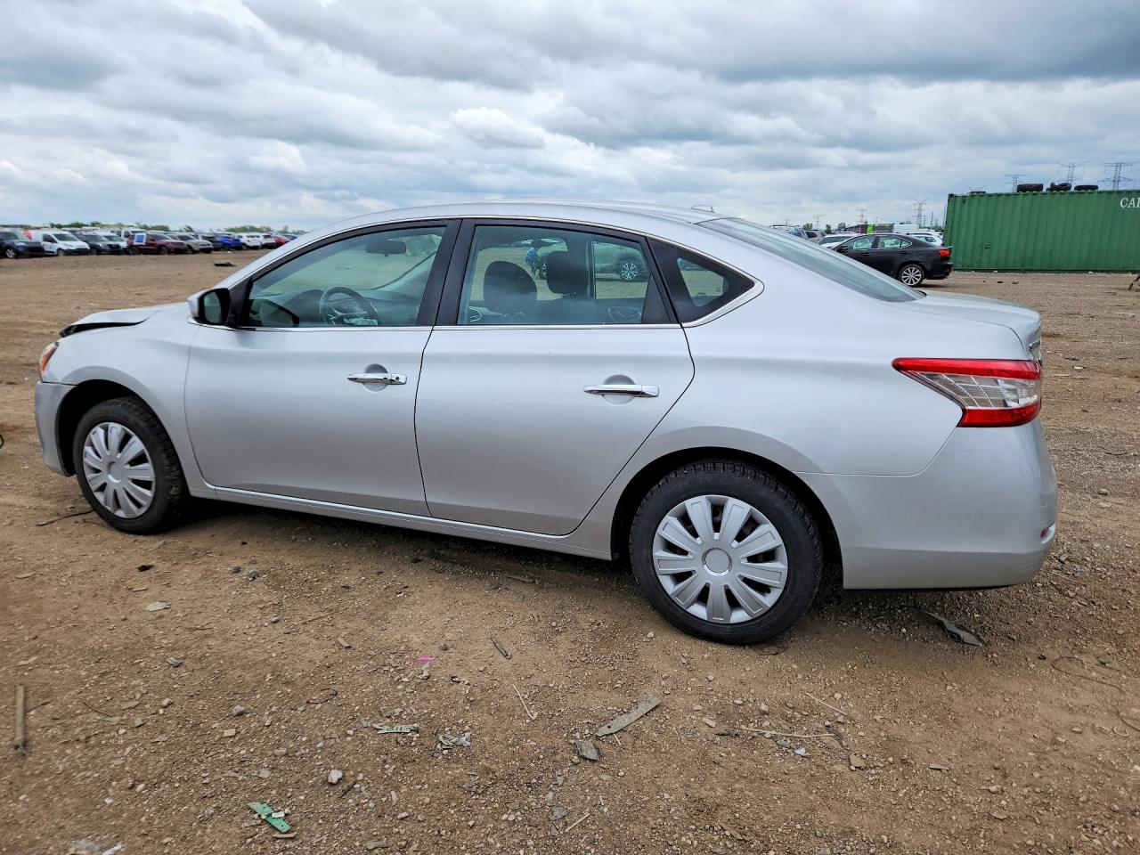 2015 Nissan Sentra Sv Silver vin: 3N1AB7AP7FY348558