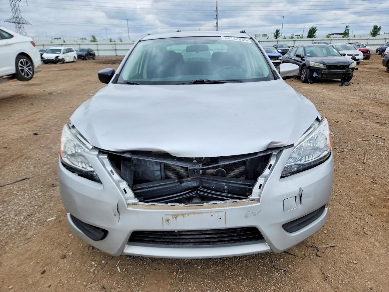 2015 Nissan Sentra Sv Silver vin: 3N1AB7AP7FY348558