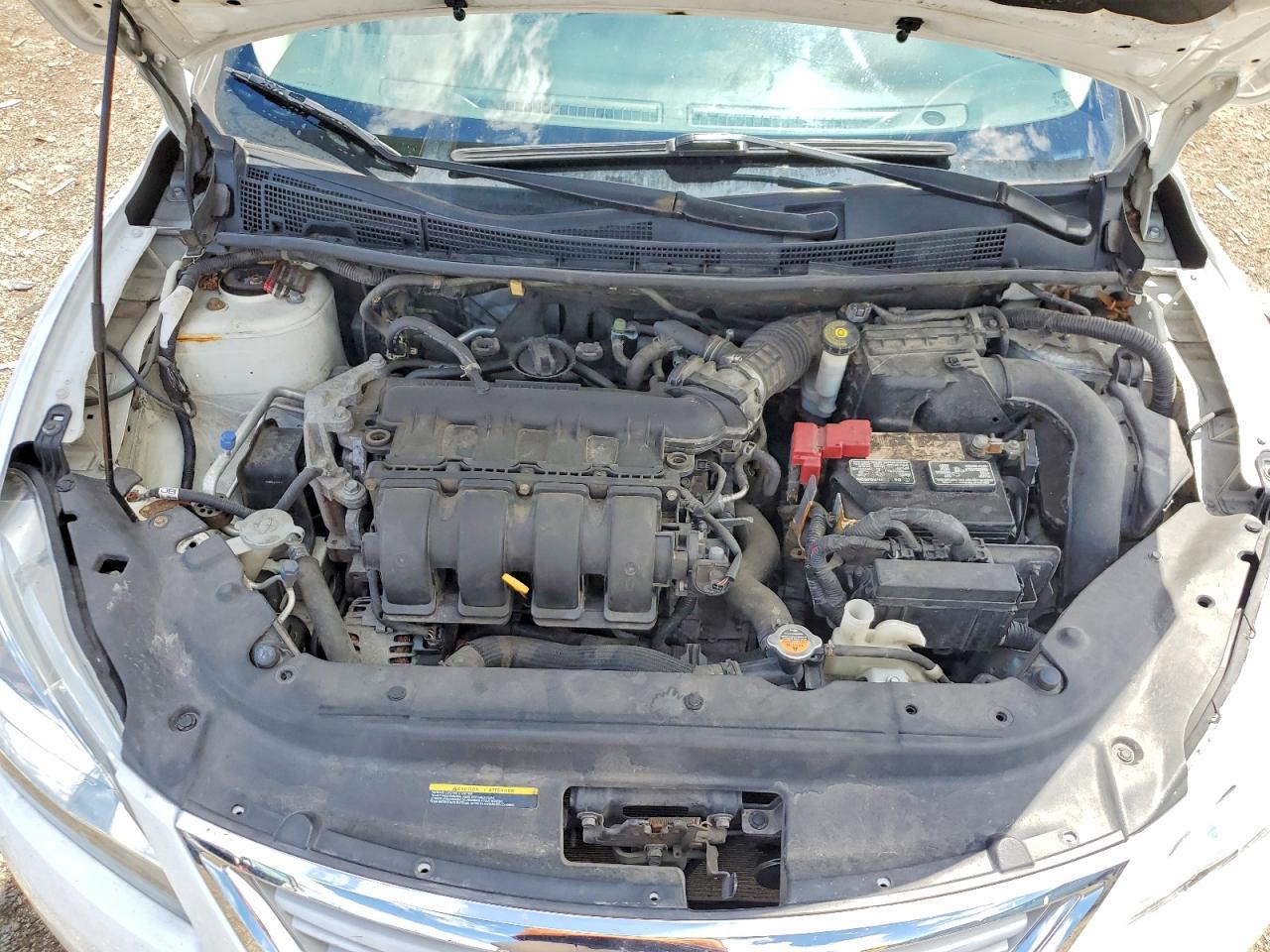 2015 Nissan Sentra S White vin: 3N1AB7AP7FY349015