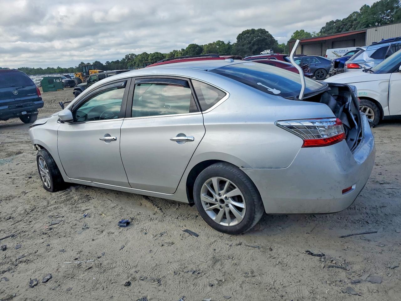 2015 Nissan Sentra Sv White vin: 3N1AB7AP7FY350455