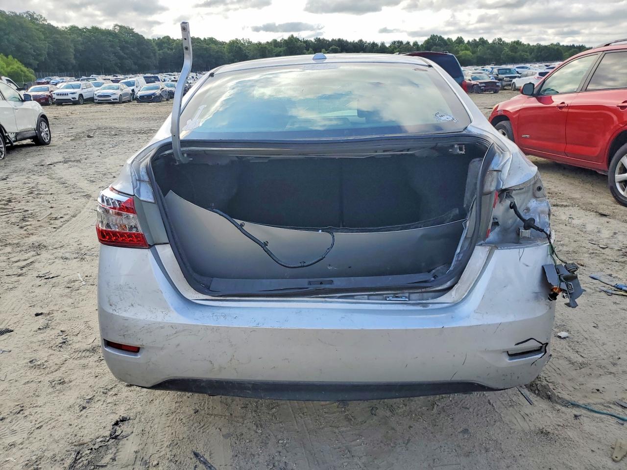 2015 Nissan Sentra Sv White vin: 3N1AB7AP7FY350455