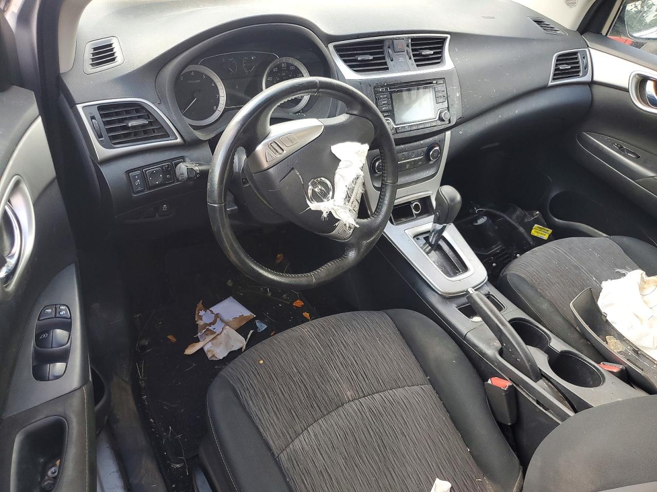 2015 Nissan Sentra Sv White vin: 3N1AB7AP7FY350455