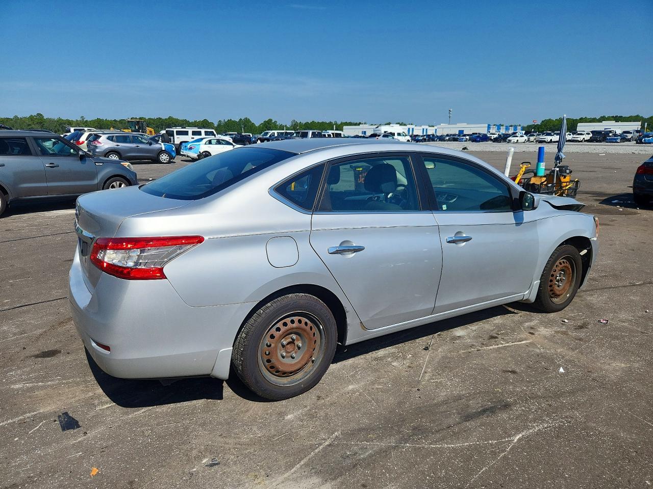 2015 Nissan Sentra S Silver vin: 3N1AB7AP7FY354327