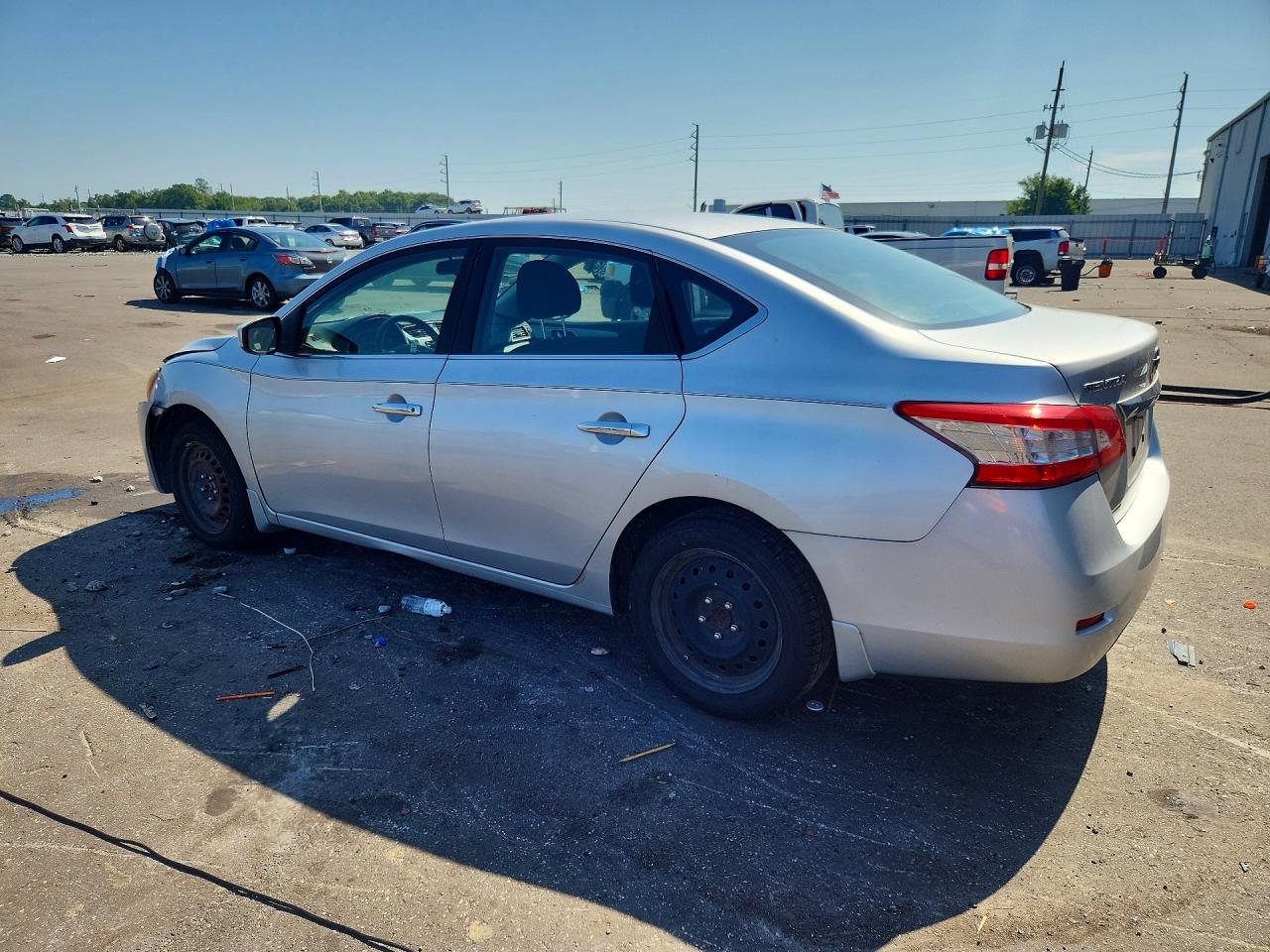 2015 Nissan Sentra S Silver vin: 3N1AB7AP7FY354327