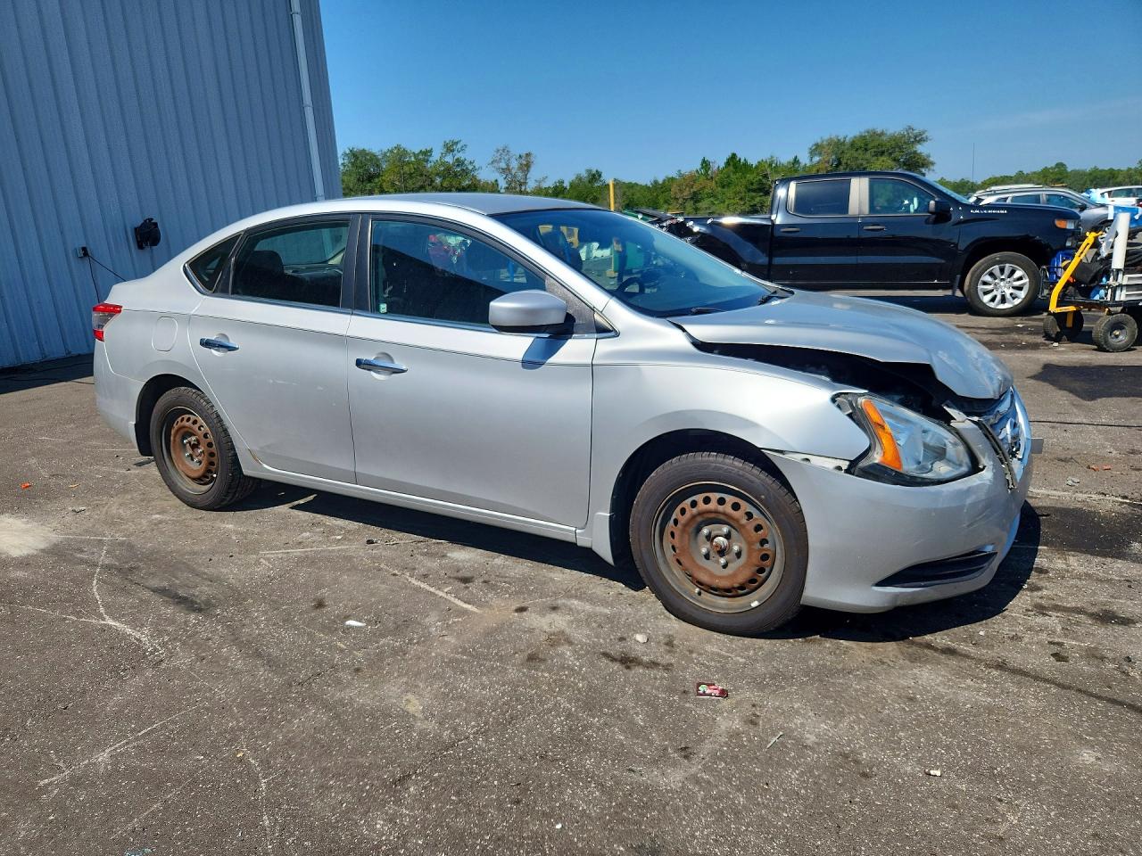 2015 Nissan Sentra S Silver vin: 3N1AB7AP7FY354327
