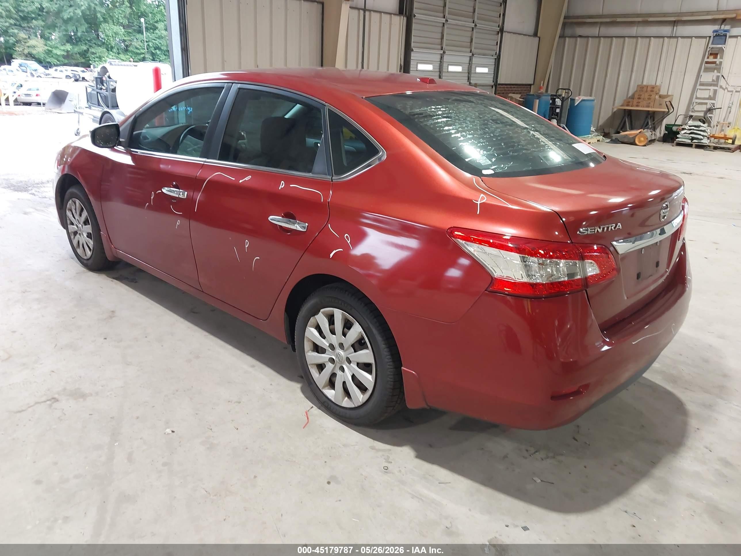 2015 Nissan Sentra Sv Red vin: 3N1AB7AP7FY359141