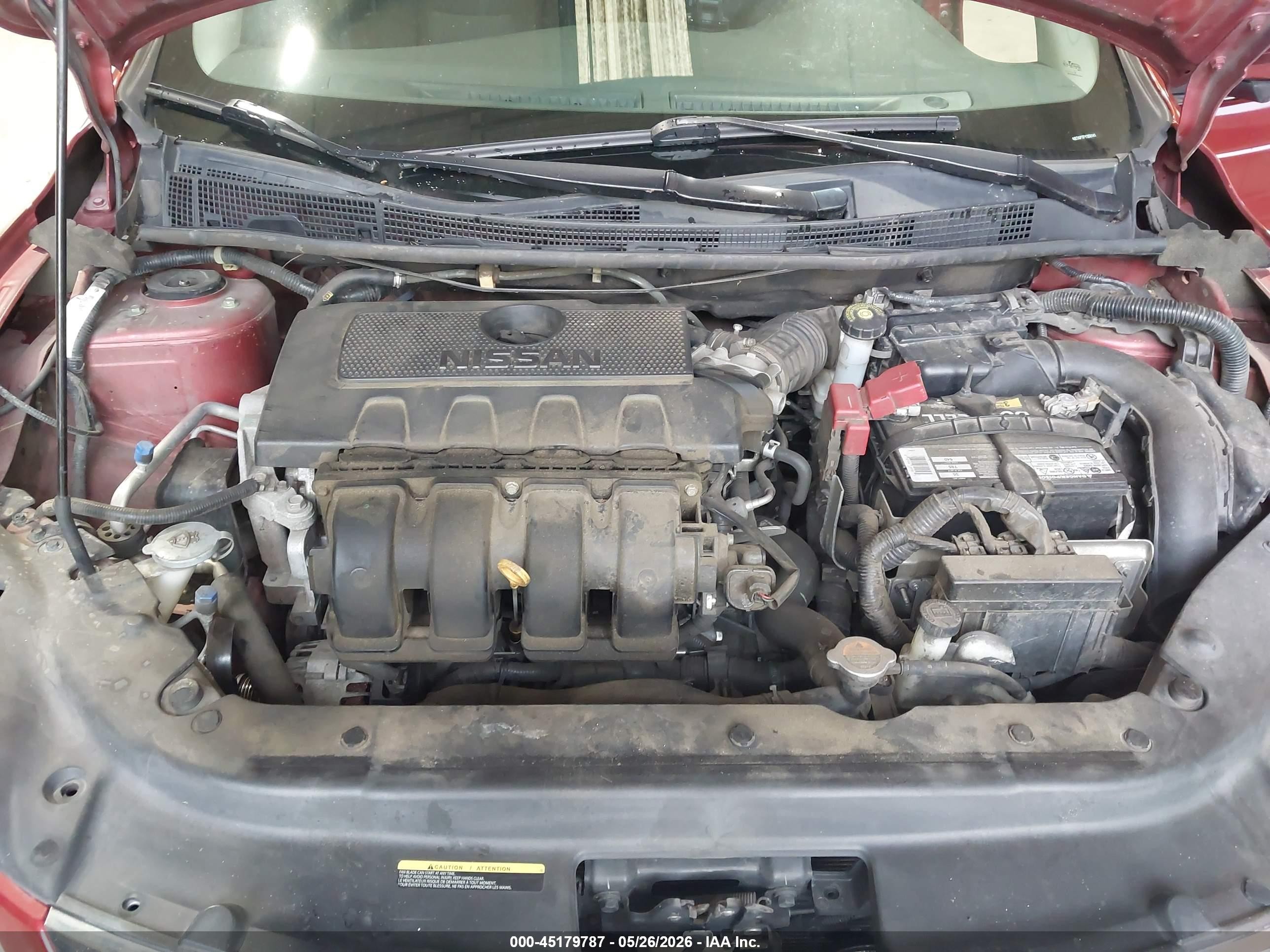 2015 Nissan Sentra Sv Red vin: 3N1AB7AP7FY359141
