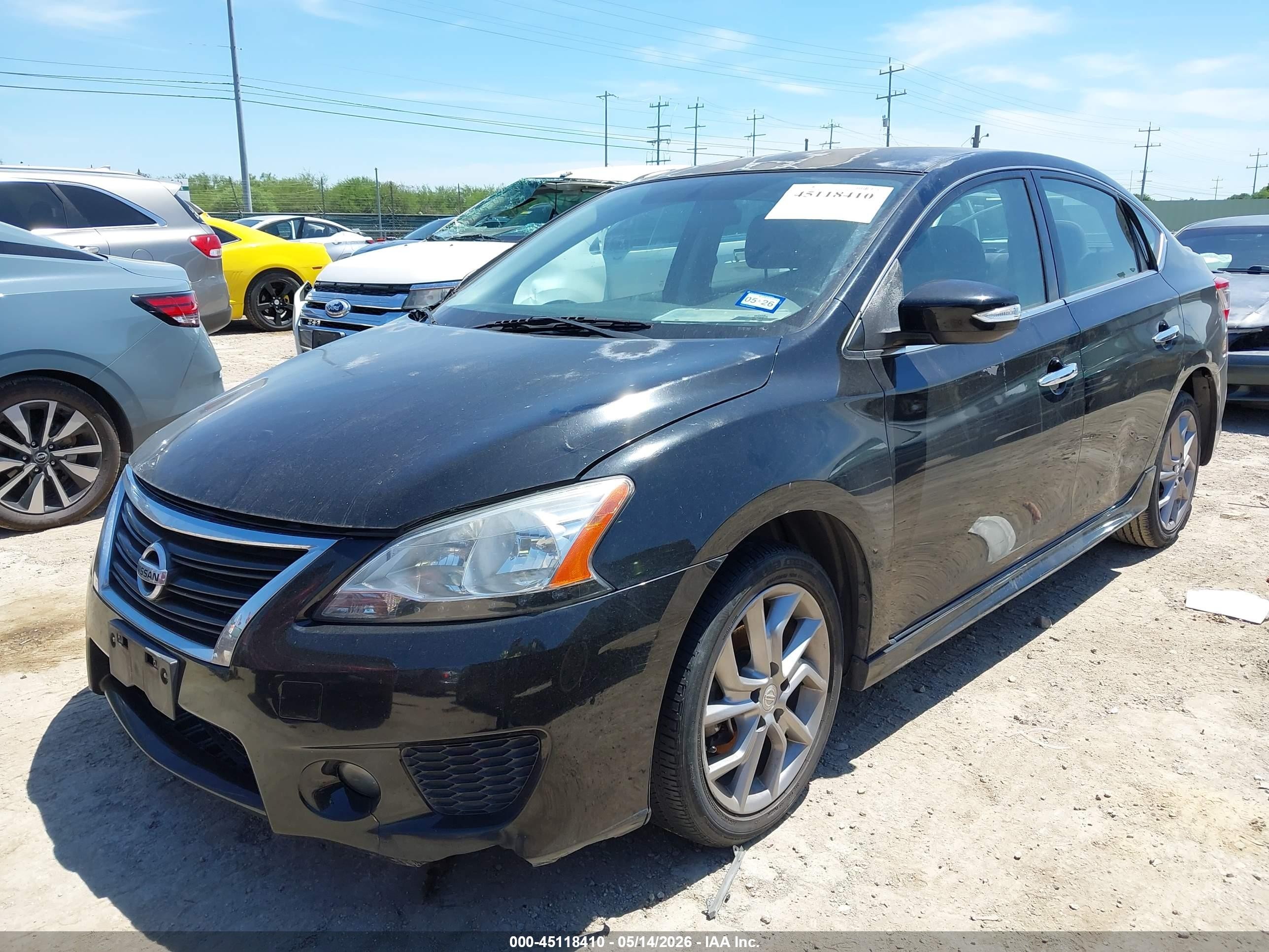 2015 Nissan Sentra Sr Black vin: 3N1AB7AP7FY362105
