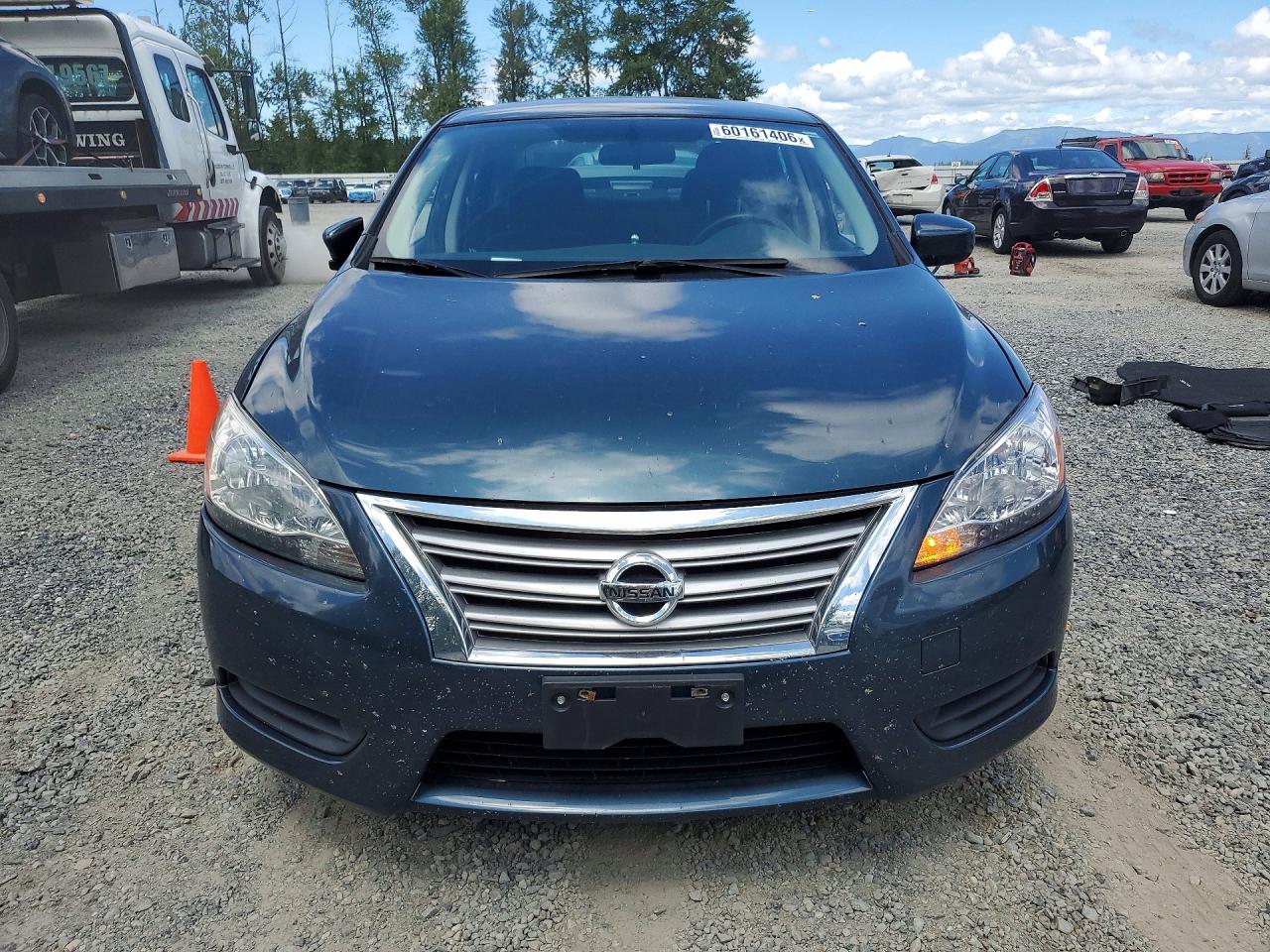 2015 Nissan Sentra Sv Blue vin: 3N1AB7AP7FY365733