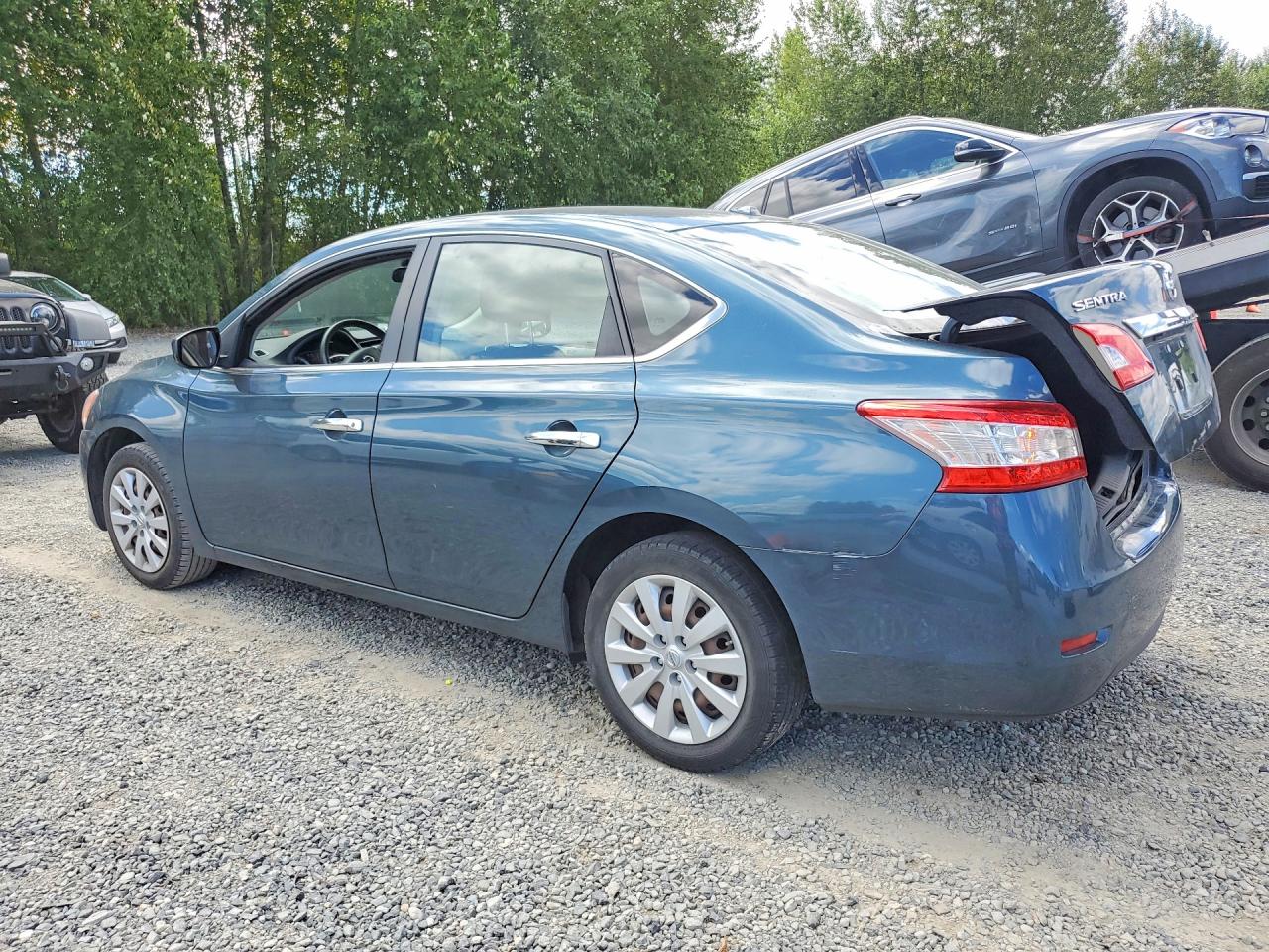 2015 Nissan Sentra Sv Blue vin: 3N1AB7AP7FY365733