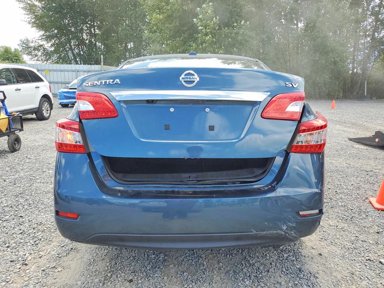 2015 Nissan Sentra Sv Blue vin: 3N1AB7AP7FY365733