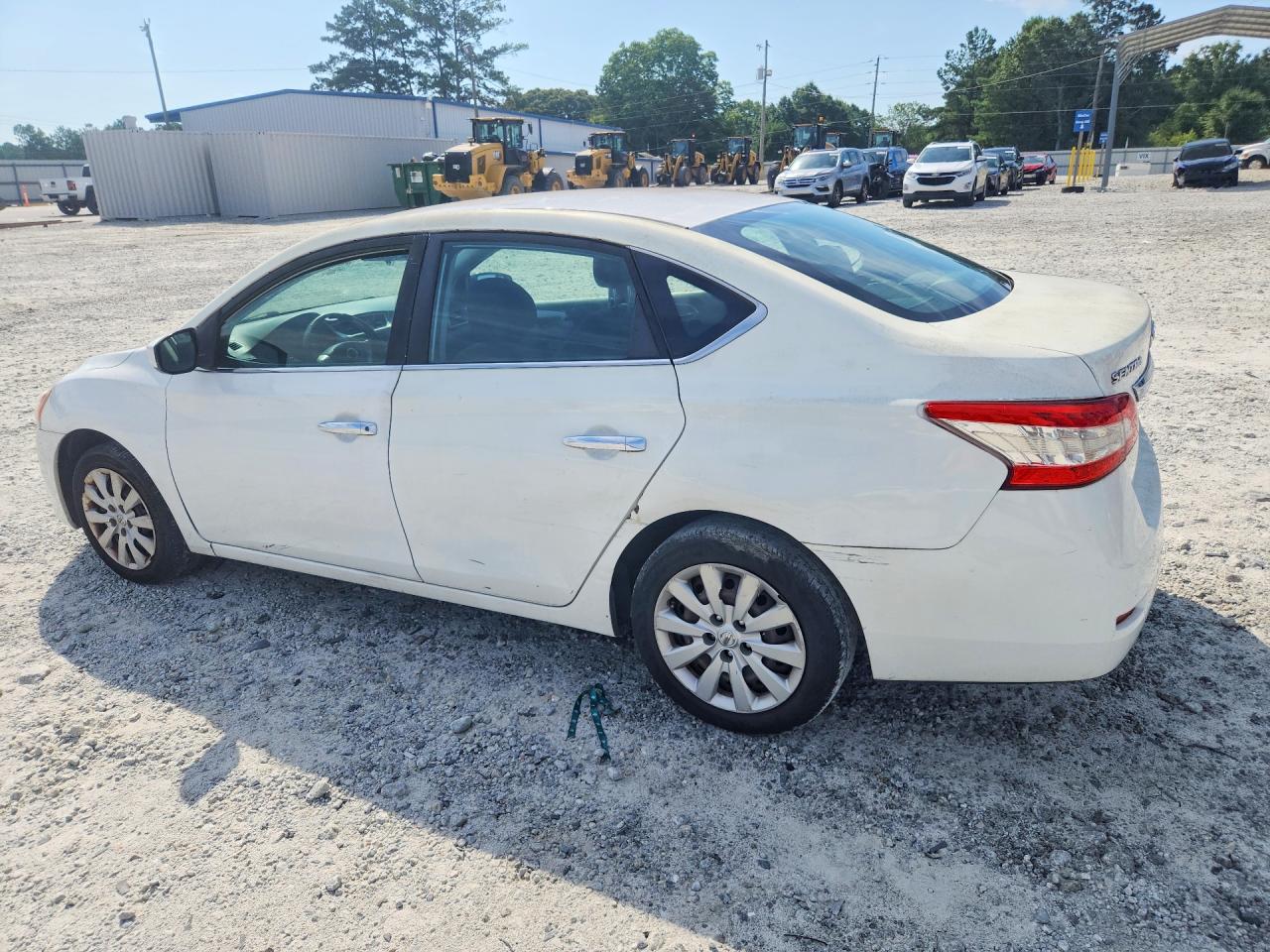 2015 Nissan Sentra S White vin: 3N1AB7AP7FY372651
