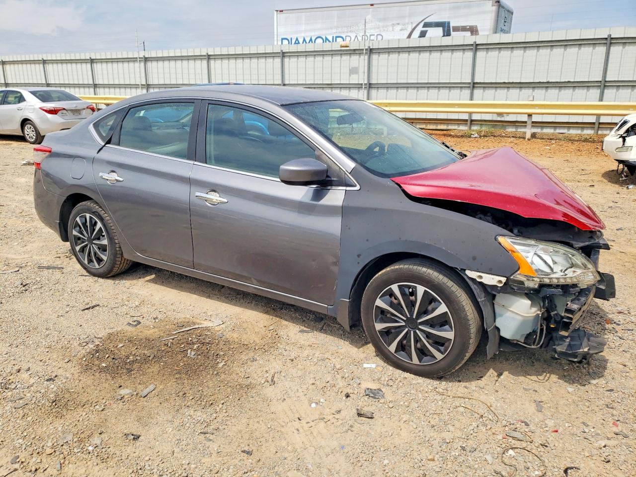 2015 Nissan Sentra S Gray vin: 3N1AB7AP7FY373458
