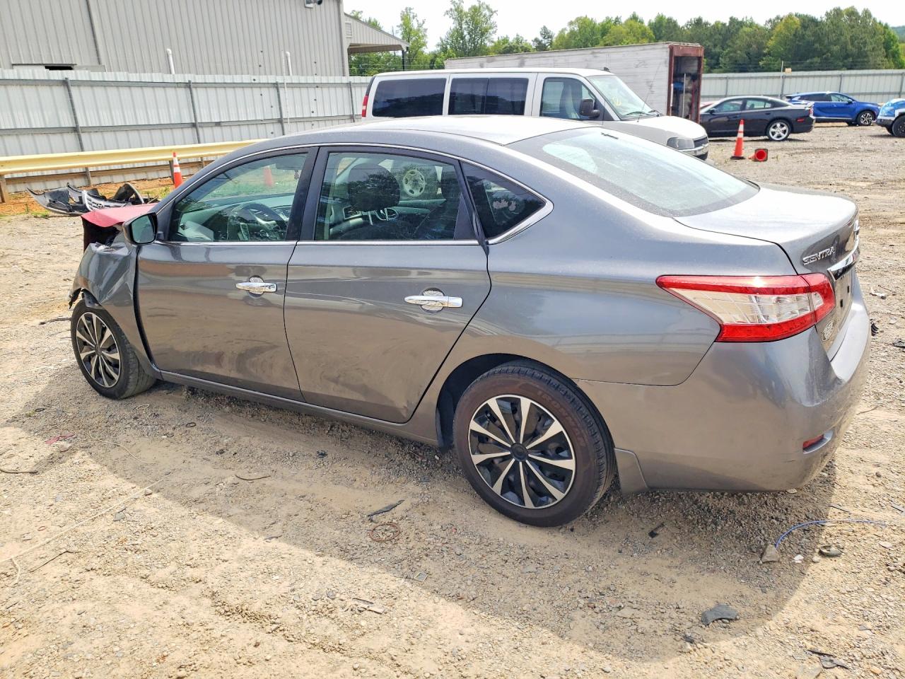 2015 Nissan Sentra S Gray vin: 3N1AB7AP7FY373458