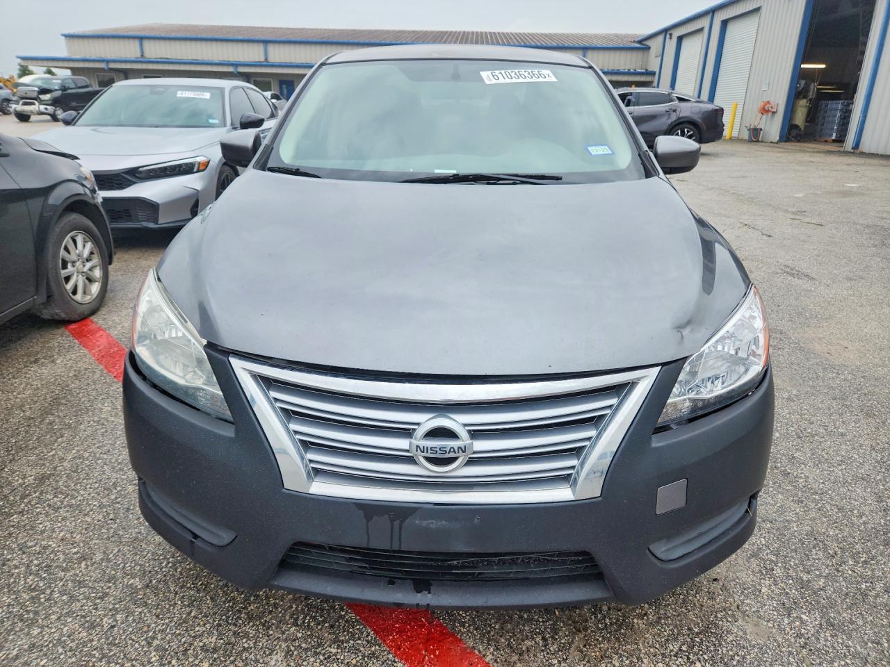 2015 Nissan Sentra S Gray vin: 3N1AB7AP7FY376764