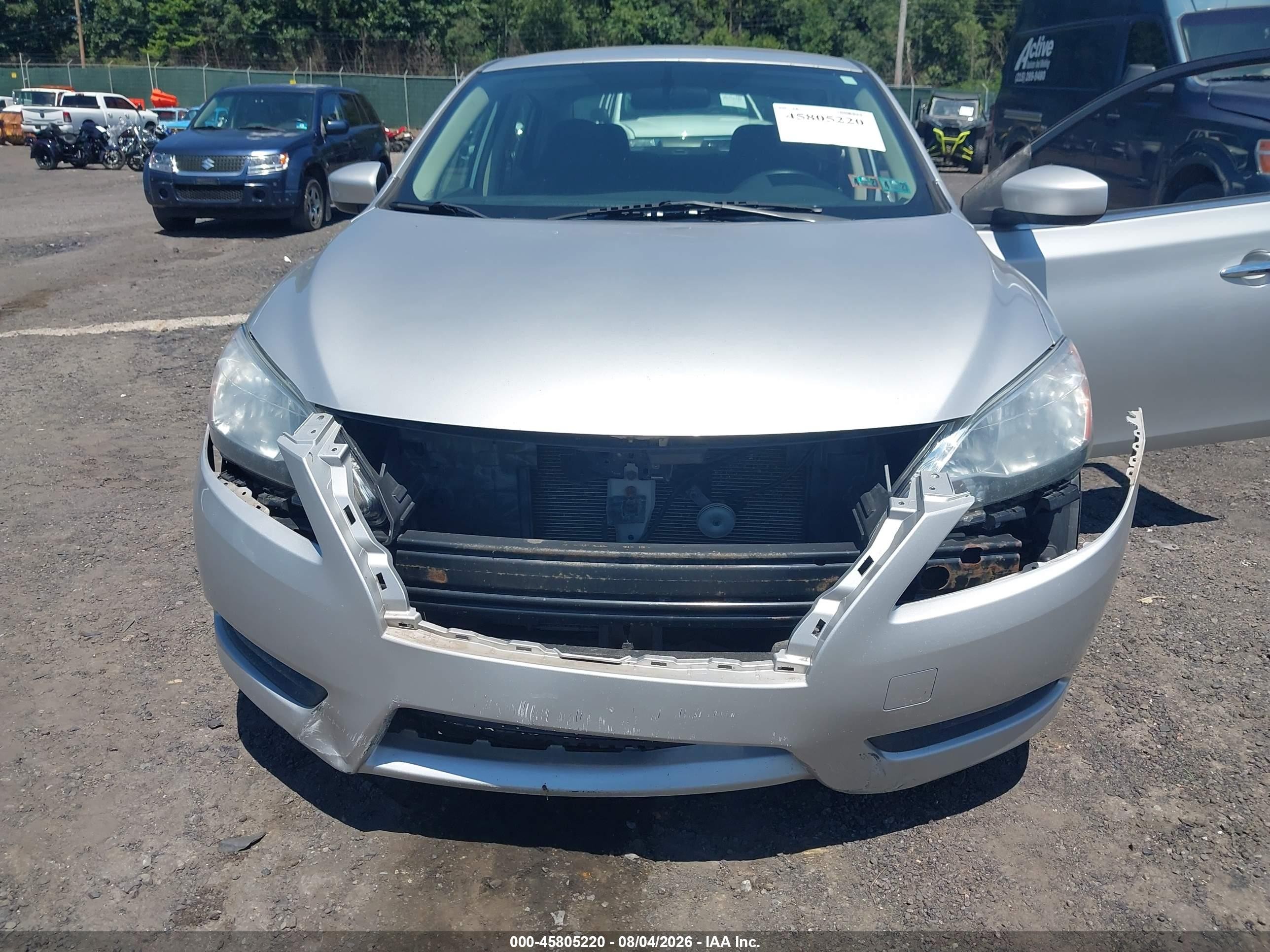 2015 Nissan Sentra S Серебряный vin: 3N1AB7AP7FY378563