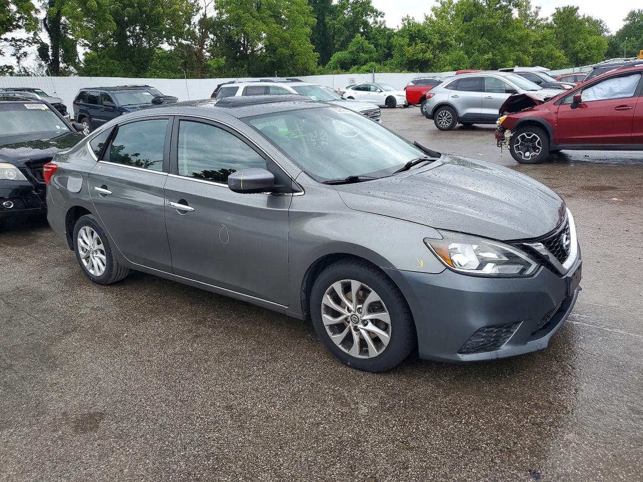 2016 Nissan Sentra Sv Серый vin: 3N1AB7AP7GY228955