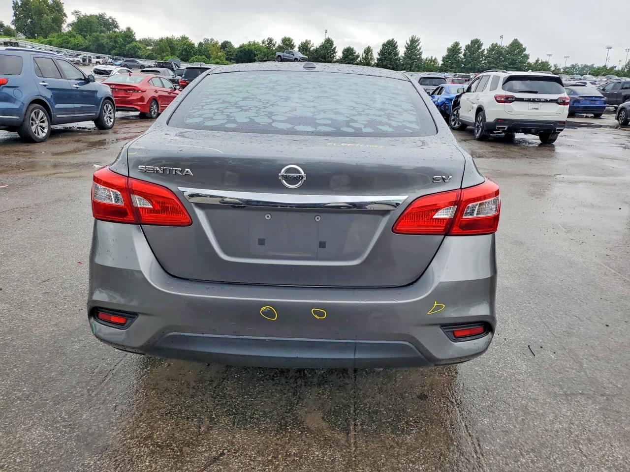 2016 Nissan Sentra Sv Серый vin: 3N1AB7AP7GY228955