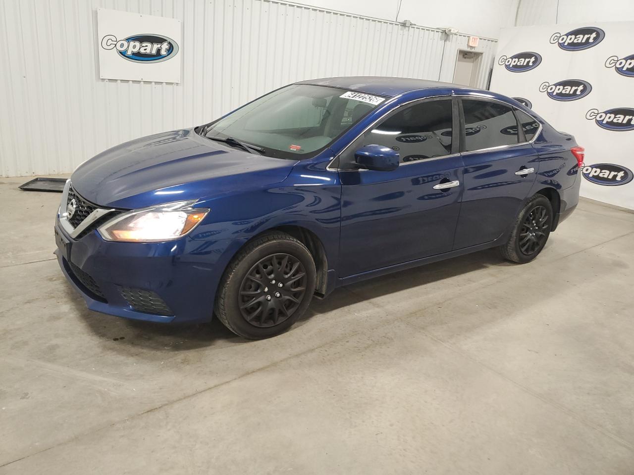 2016 Nissan Sentra S Blue vin: 3N1AB7AP7GY298097 Damage: Left Front Fender, Dent(S) W/No Paint Dmg, < 1/8 Inch