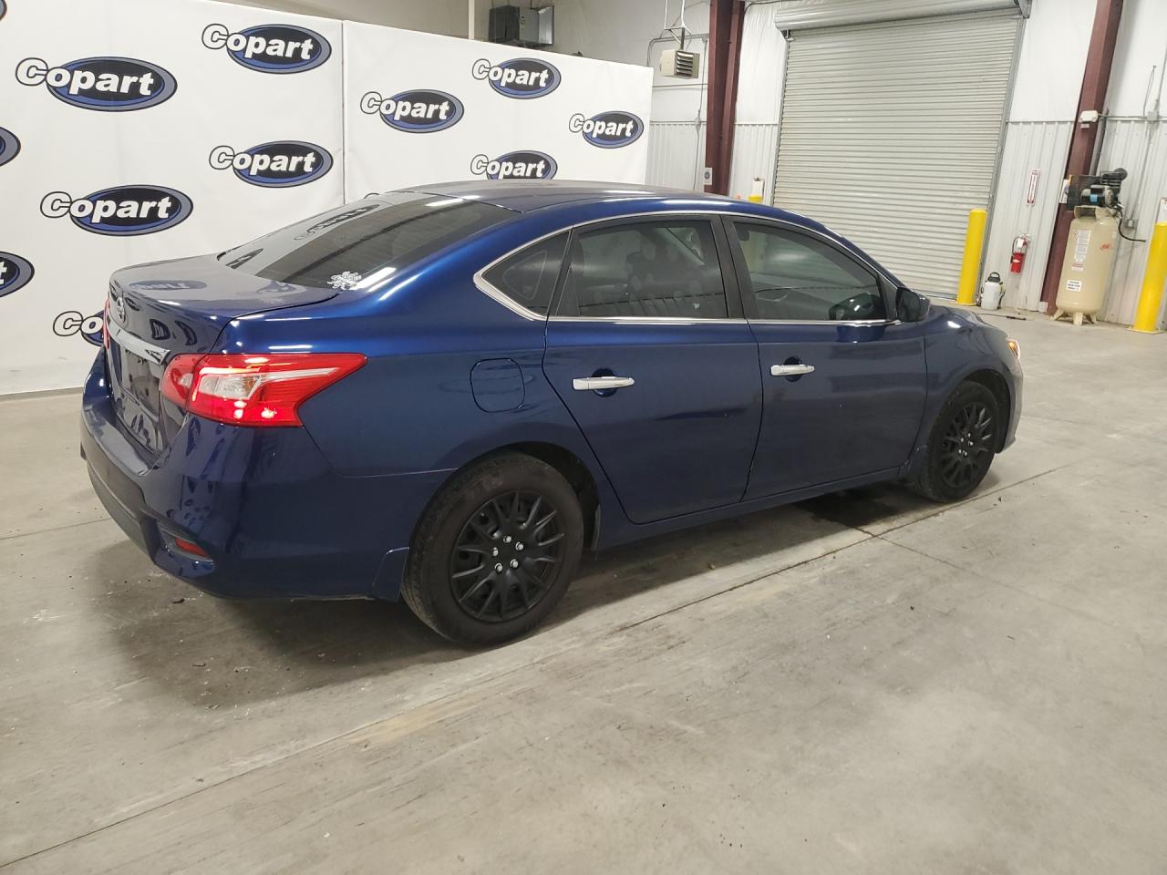 2016 Nissan Sentra S Blue vin: 3N1AB7AP7GY298097 Damage: Right Qtr Panel, Dent(S) W/No Paint Dmg, < 1/8 Inch