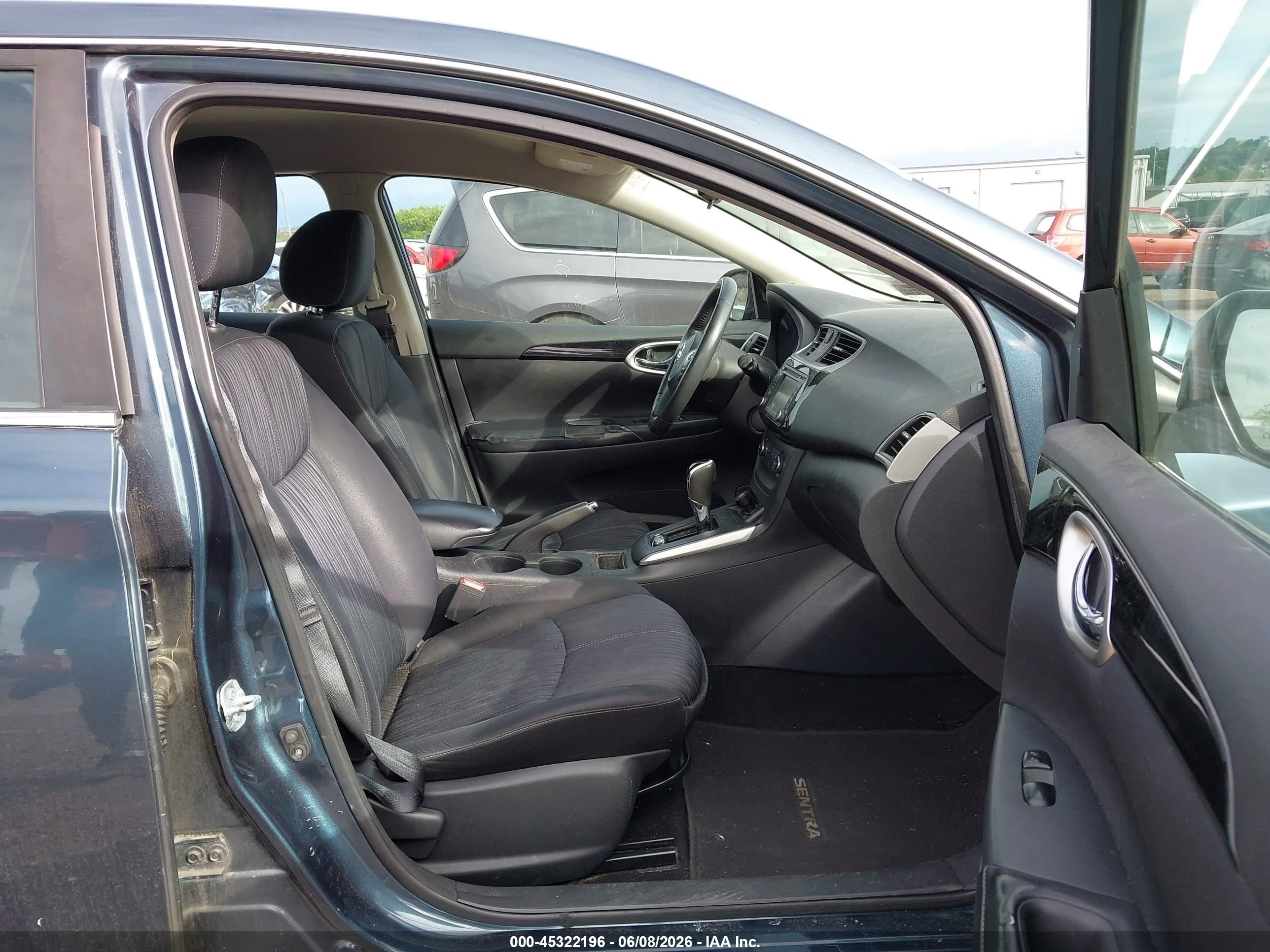 2016 Nissan Sentra Sv Синий vin: 3N1AB7AP7GY303296