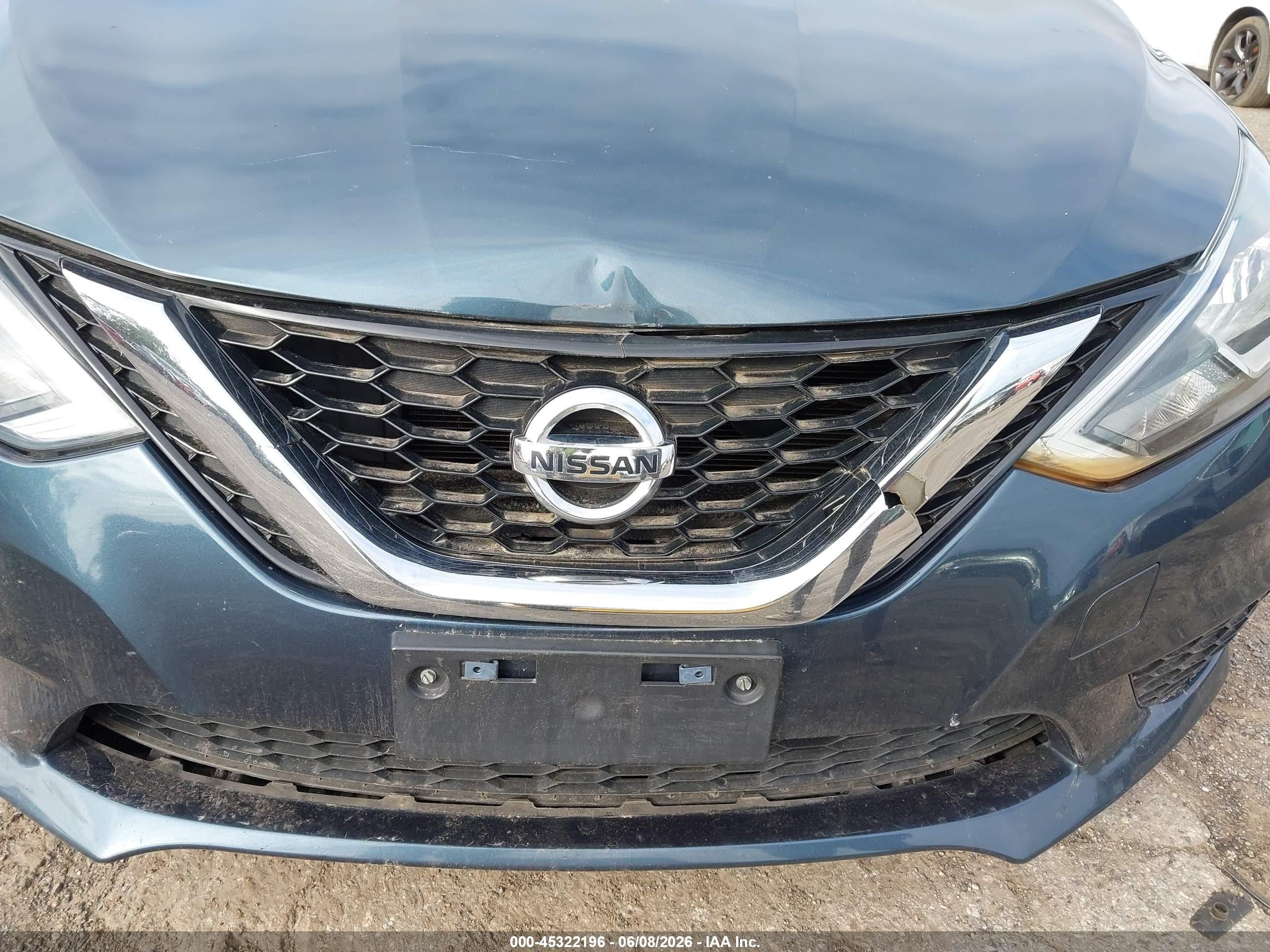 2016 Nissan Sentra Sv Синий vin: 3N1AB7AP7GY303296